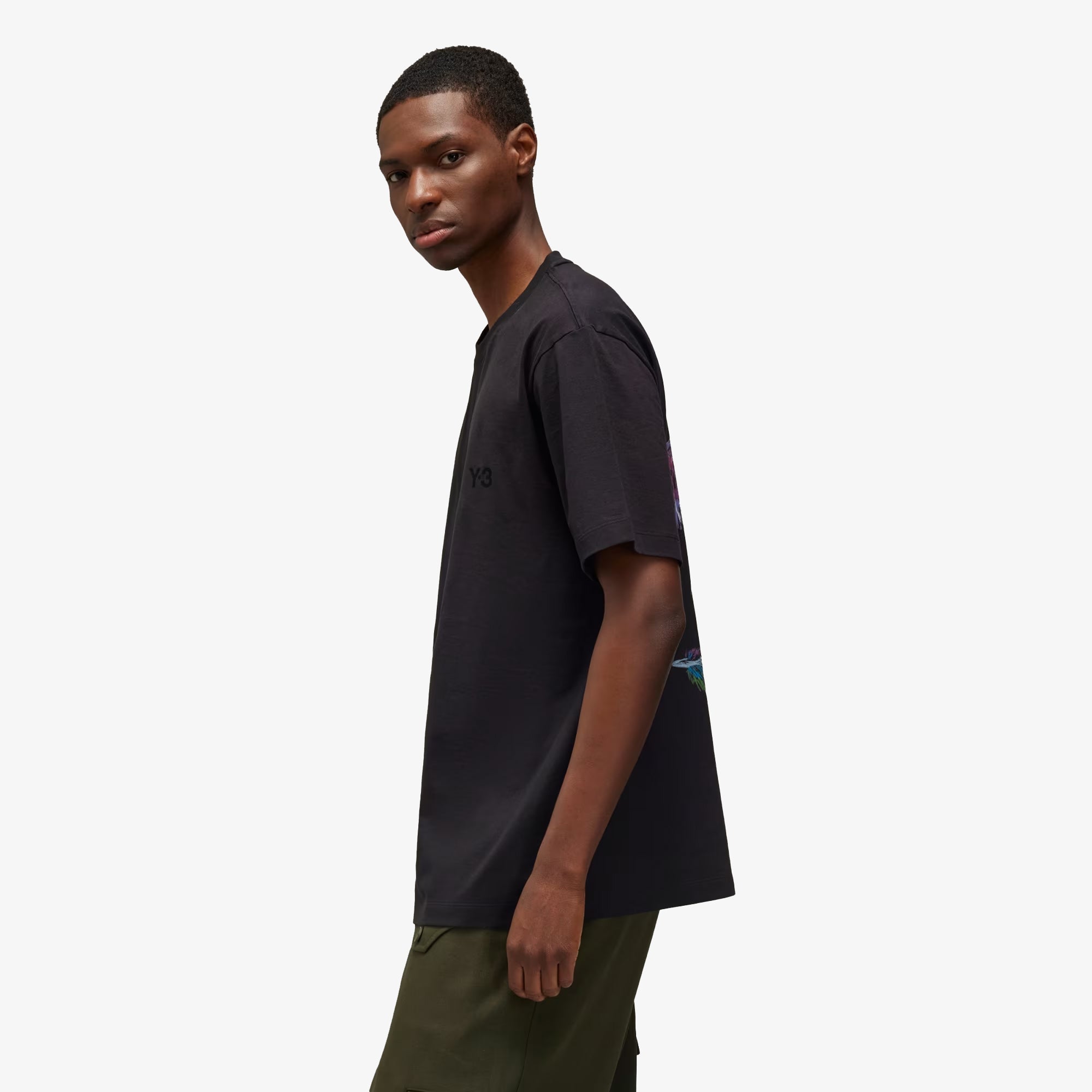 Y-3 | Graphic Short Sleeve Tee { Black - view 5