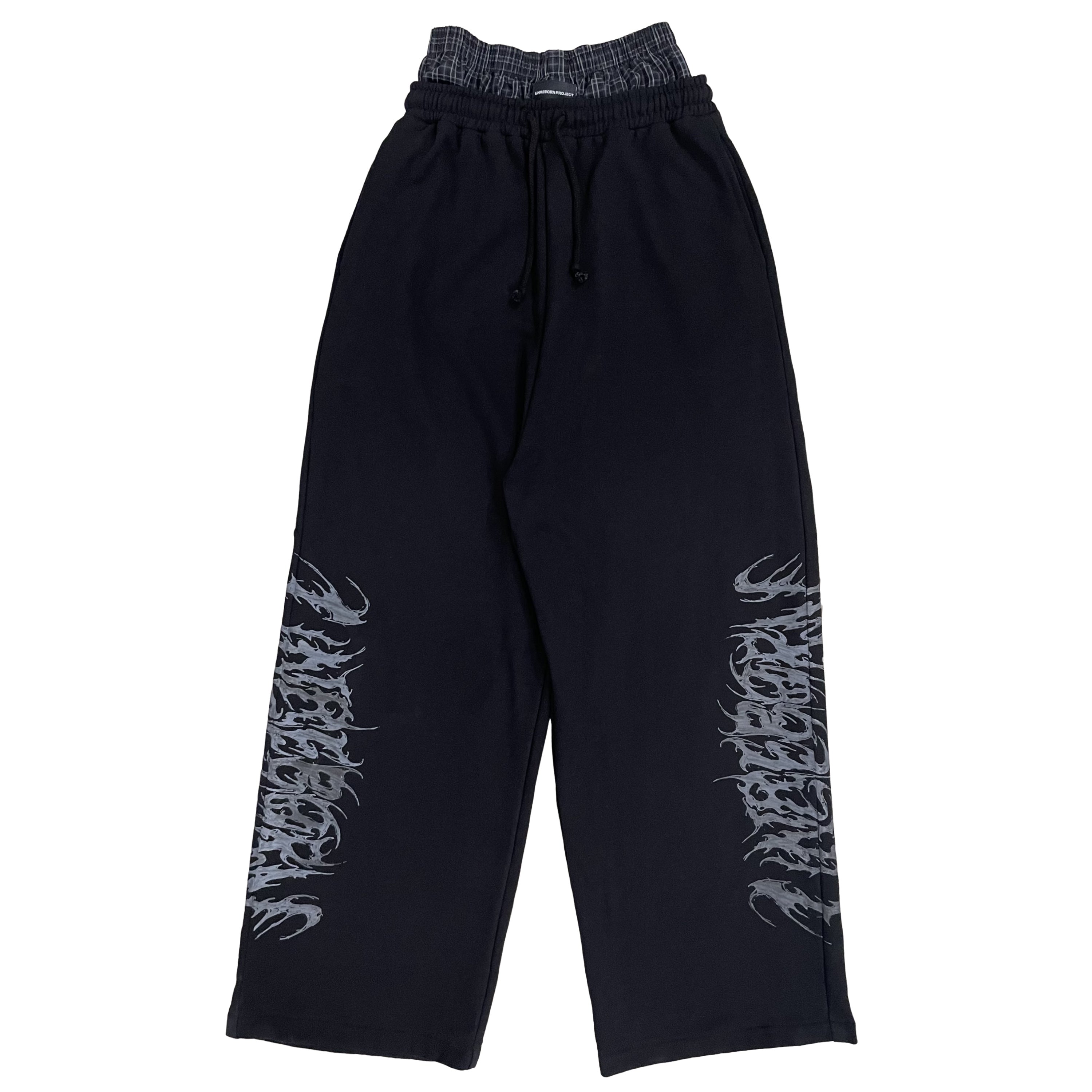 Unreborn Project Boxer Sweatpants - Black