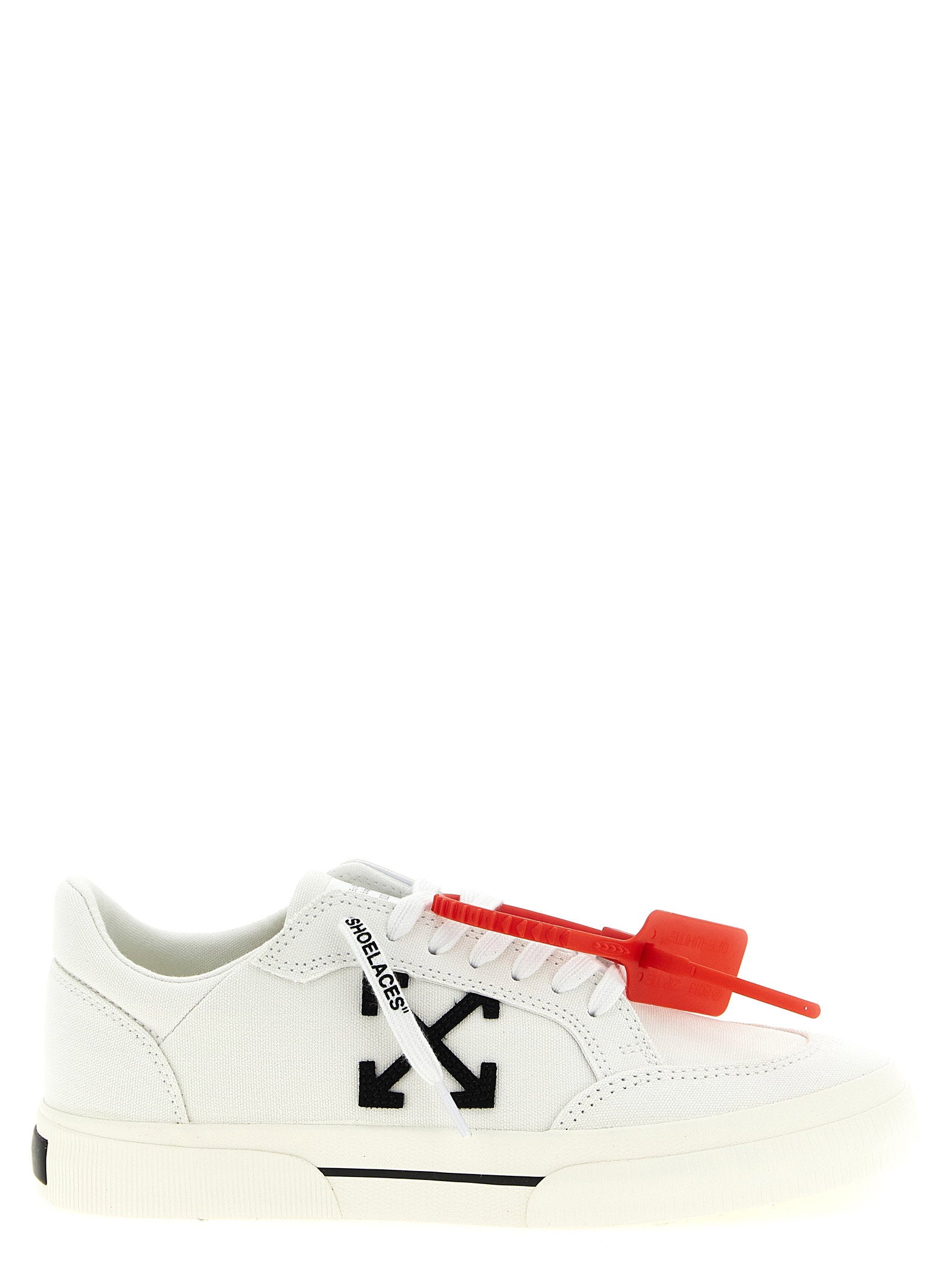 Off White Vulcanized Sneakers – 95% cotton 5% leather