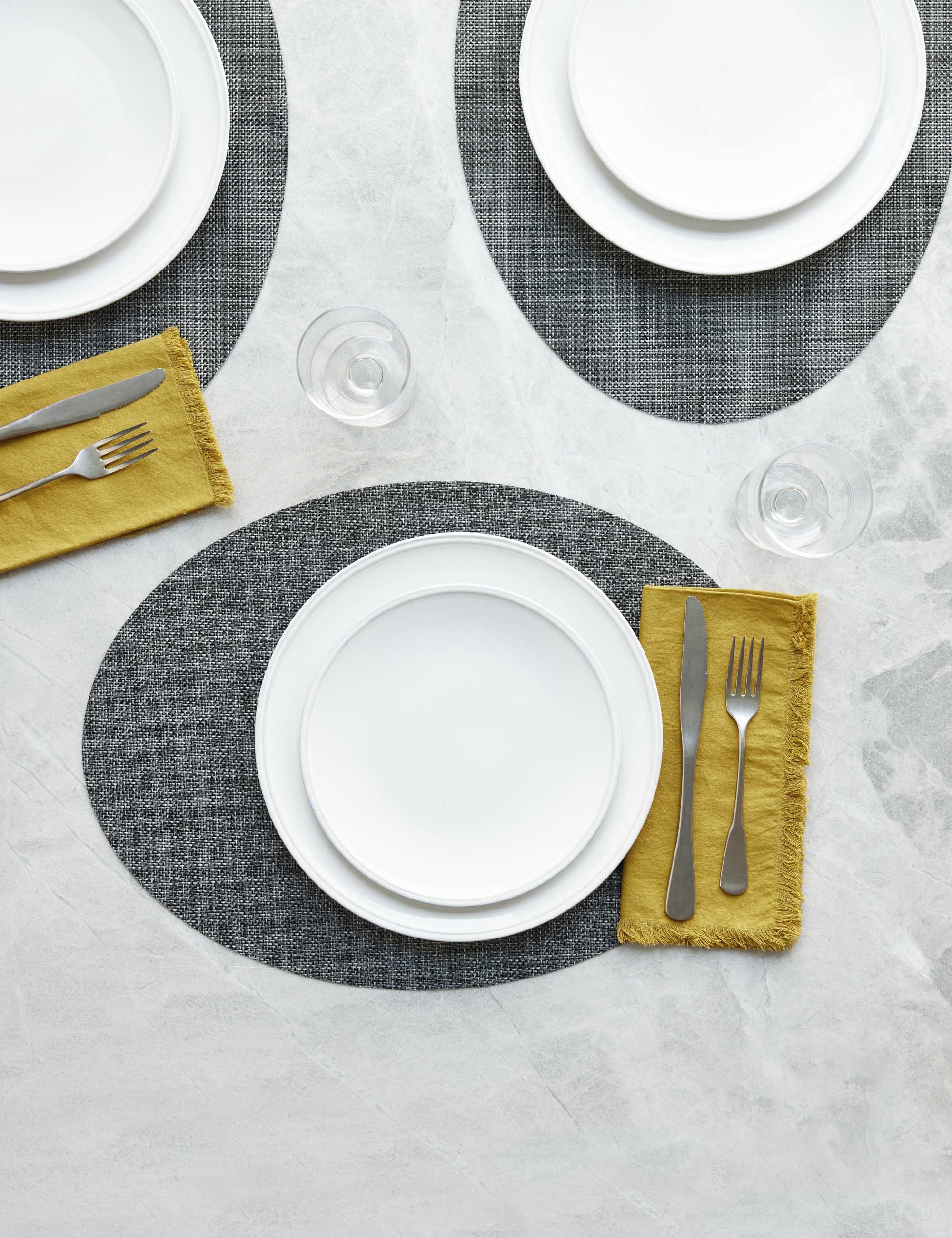 Lulu and Georgia Mini Basketweave Oval Placemat (Set of 4) by Chilewich - view 12