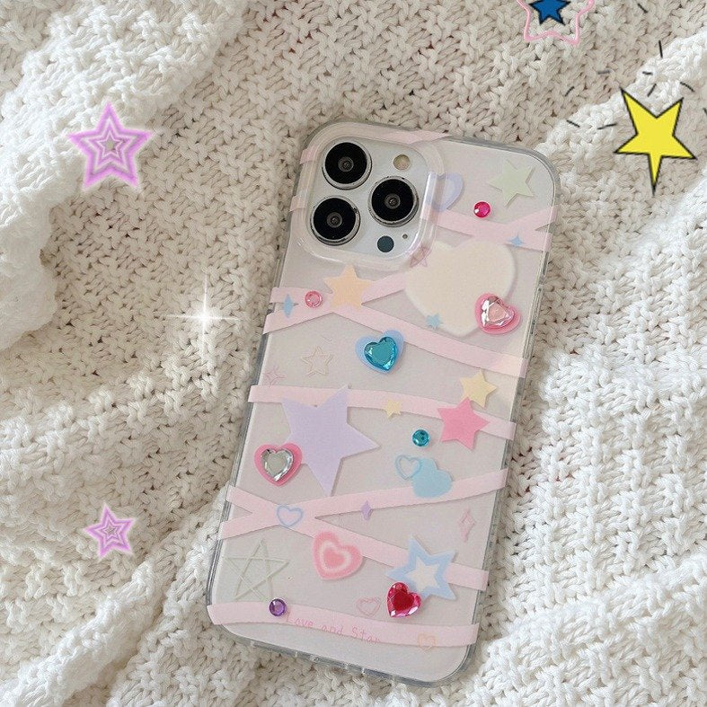 Peeperly Twilight Printed Colourful Stars Case
