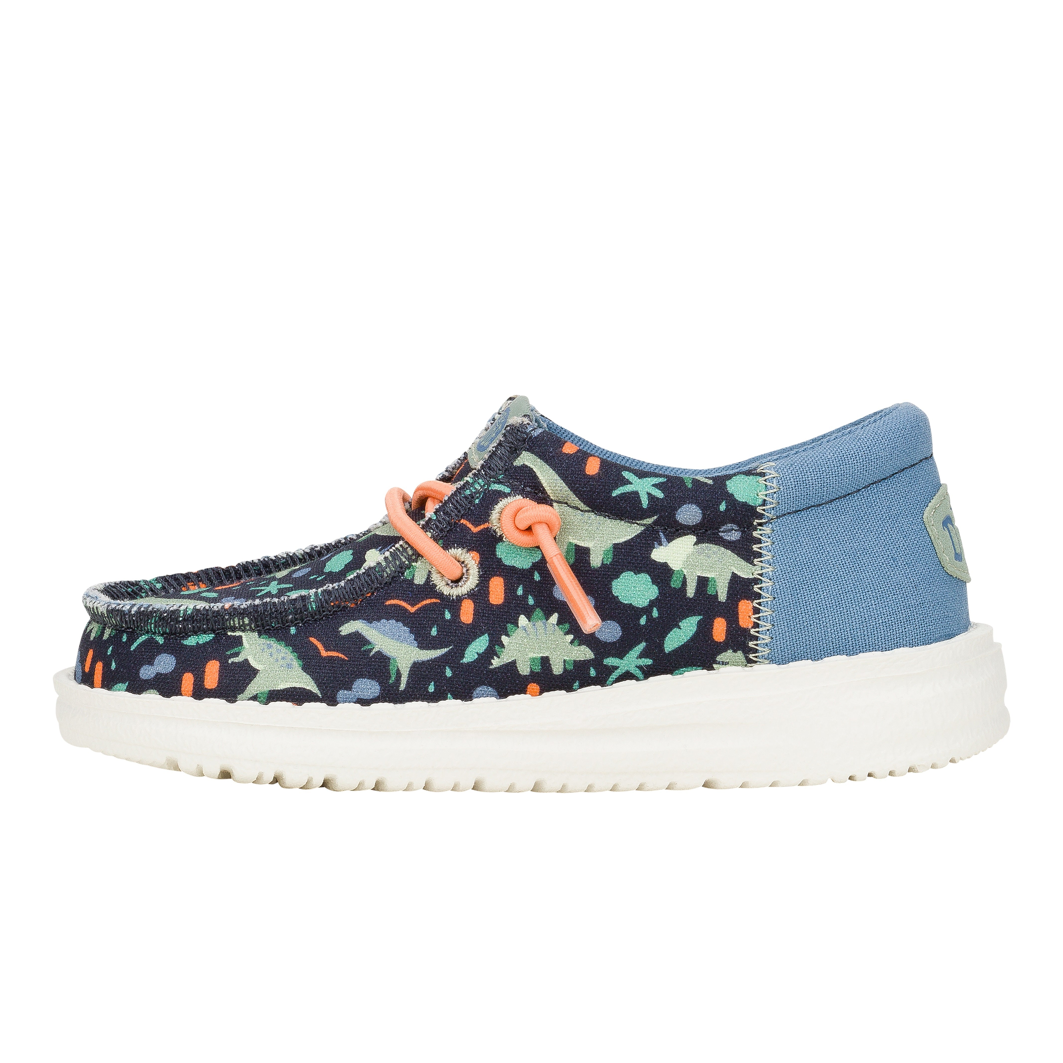 HEYDUDE shoes Wally Funk Toddler Dino Friends - Navy/Multi