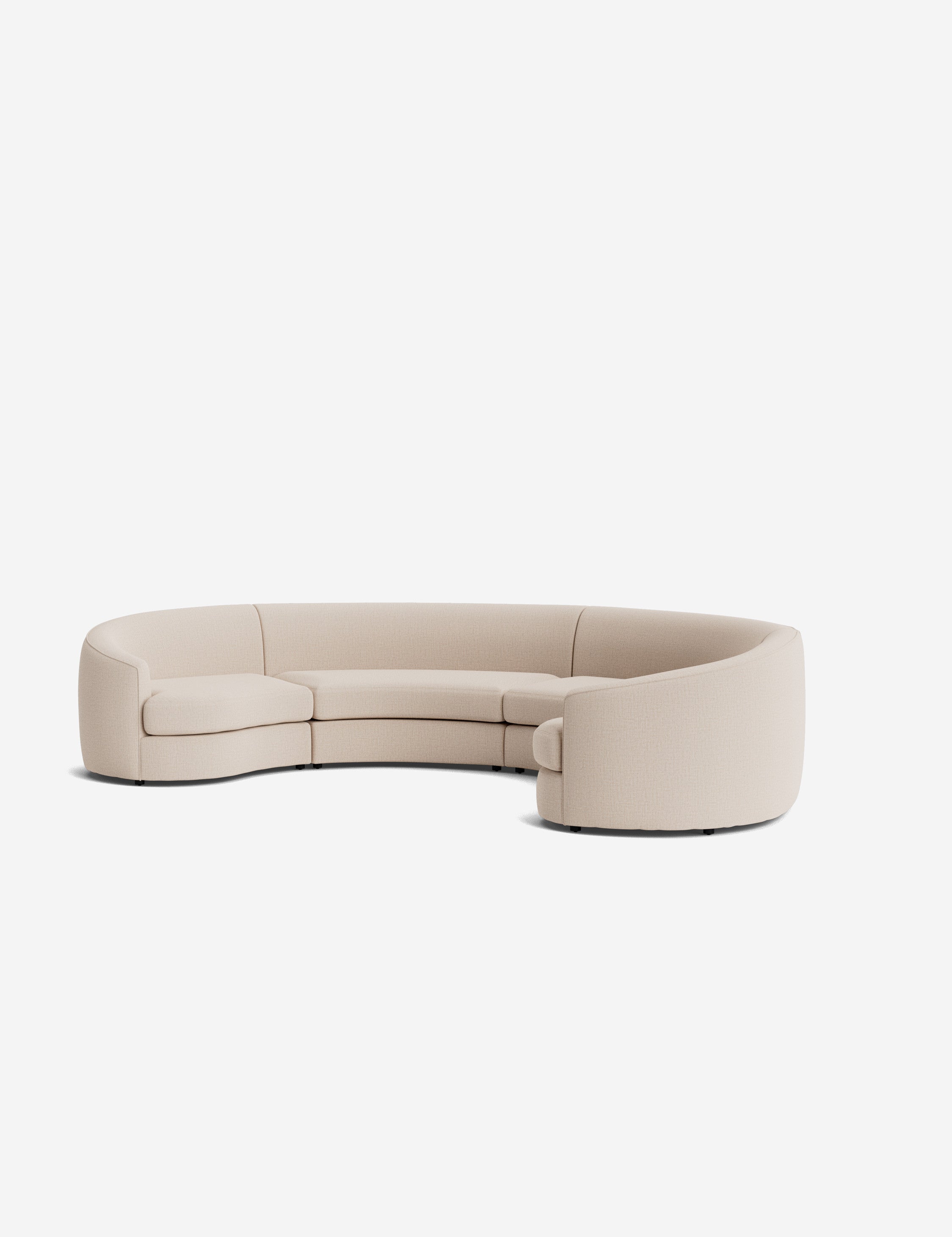 Lulu and Georgia Imada Modular Curved Sectional Sofa - view 124