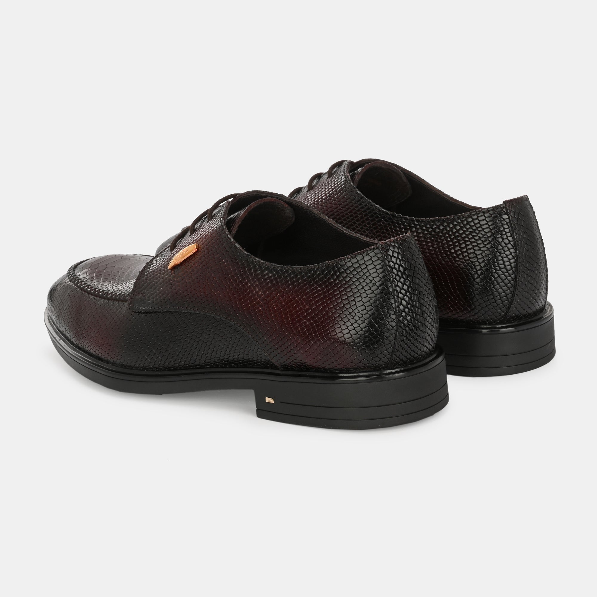 Cherry Textured Lace-Up Shoes by Lafattio - view 6