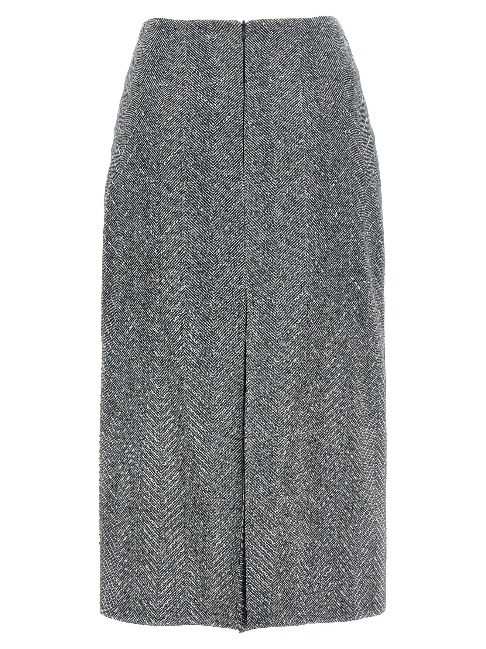 Ermanno Scervino Rhinestone Skirt – 100% silk - view 2