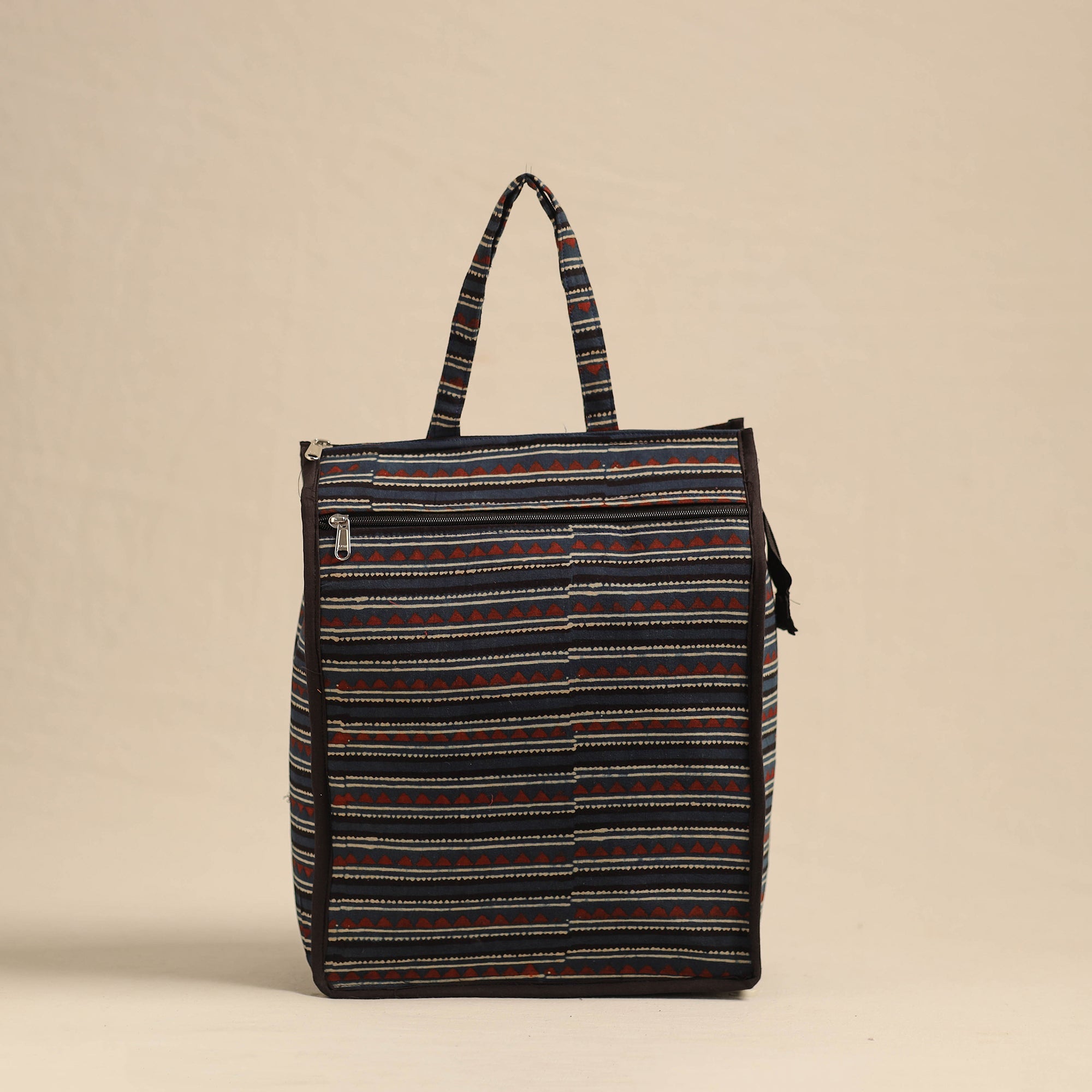 NOORI BAZAR Blue - Eco-Friendly Handmade Cotton Handbag for Women 03