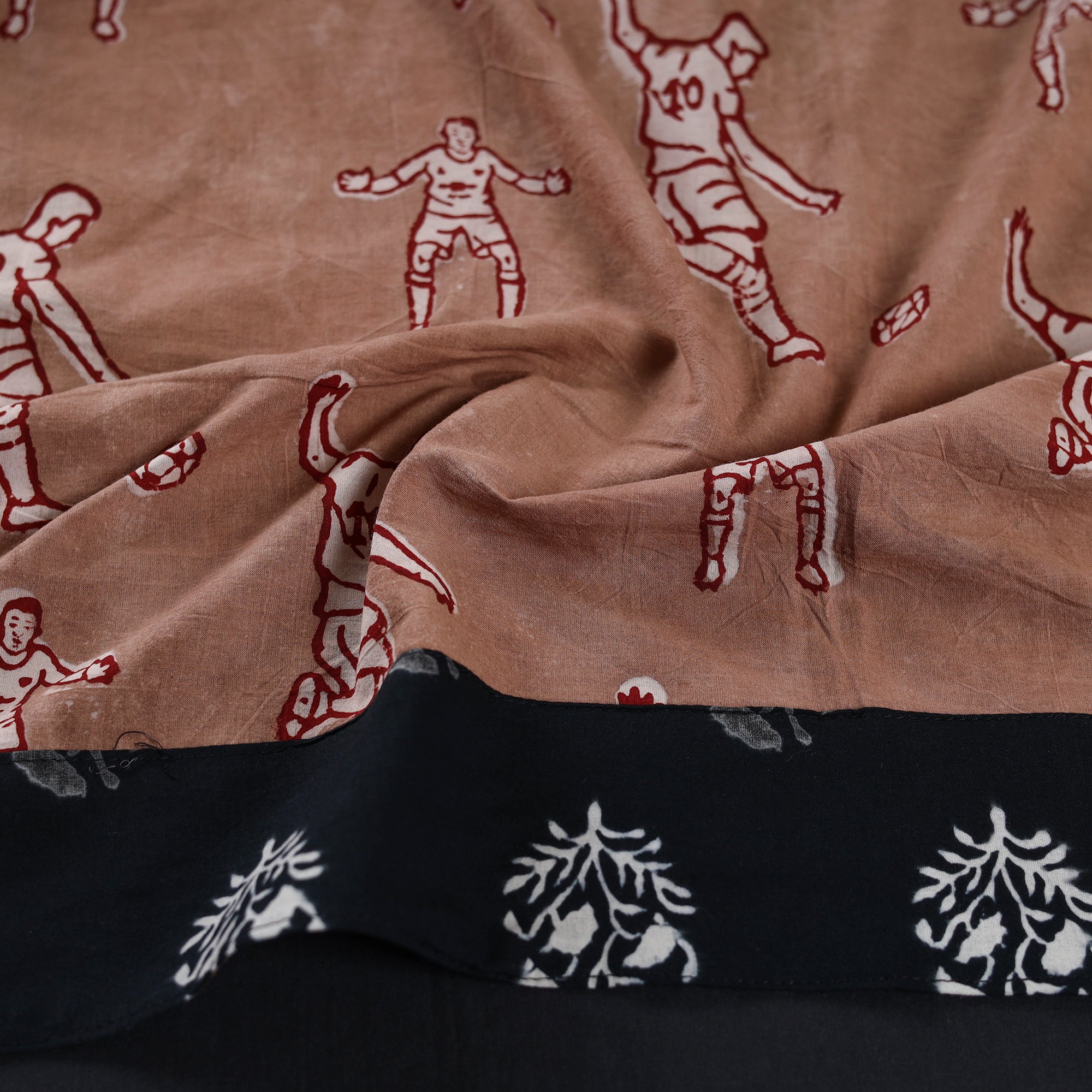 NOORI BAZAR Brown - Bindaas Block Printed Cotton Blouse Piece 40 - view 2