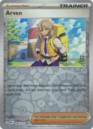 Uncommon sv03-186 reverse – Pokémon Arven - 186/197 - Uncommon [sv03-186] [Reverse Holo]