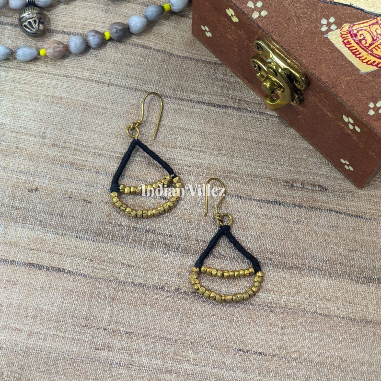 IndianVillèz Handmade Dhokra Tribal Earring