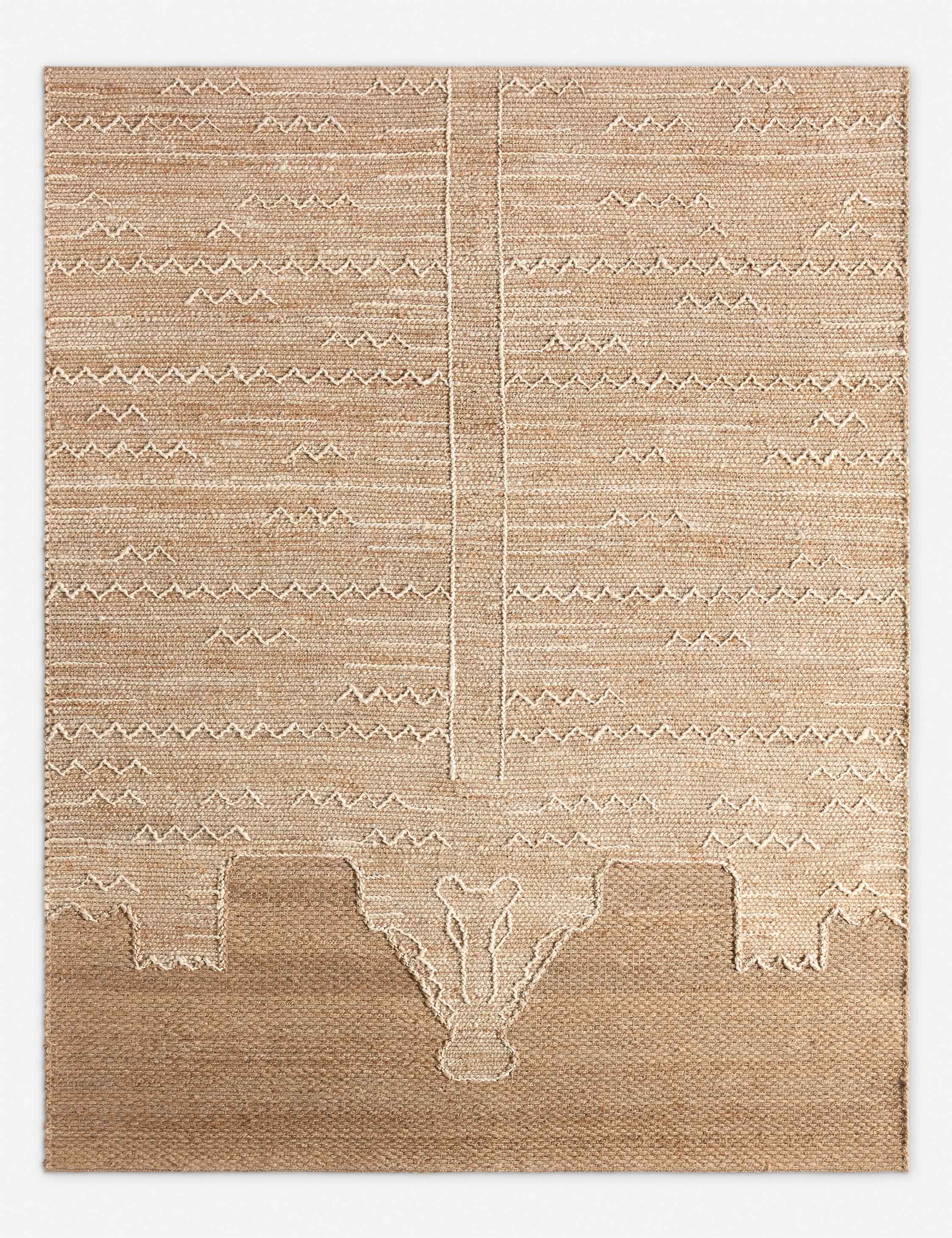 Lulu and Georgia Avalos Handwoven Jute Rug – Tan and Beige