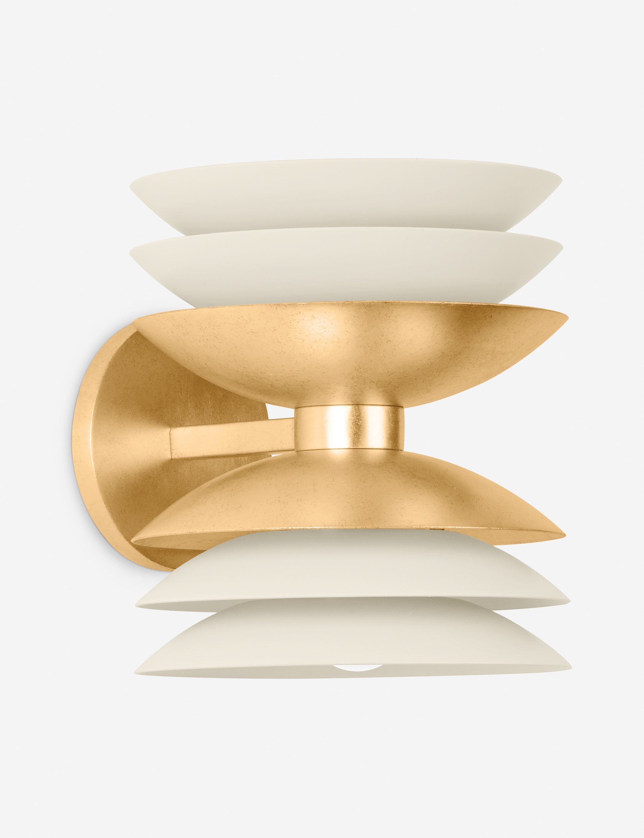 Lulu and Georgia Zusa Sconce – Brass and Cream