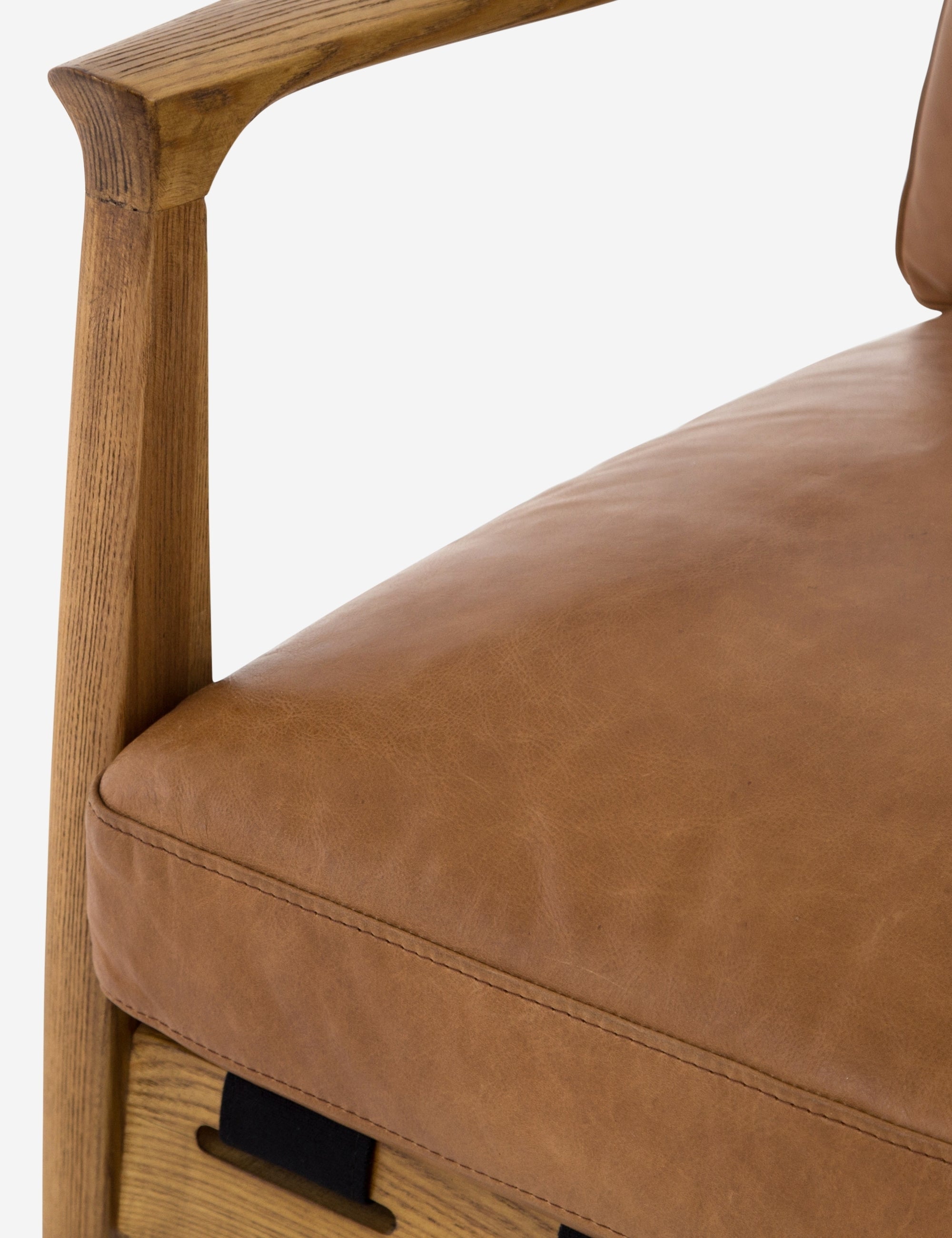 Lulu and Georgia Kenneth Leather Chair - view 8