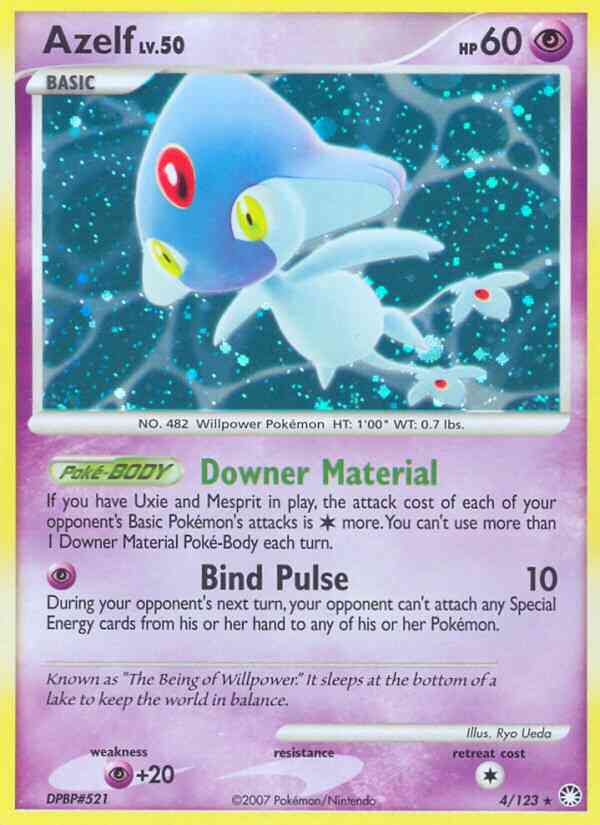 Rare holo dp2-4 – Pokémon Azelf - 4/123 - Rare Holo [dp2-4] [Holo]