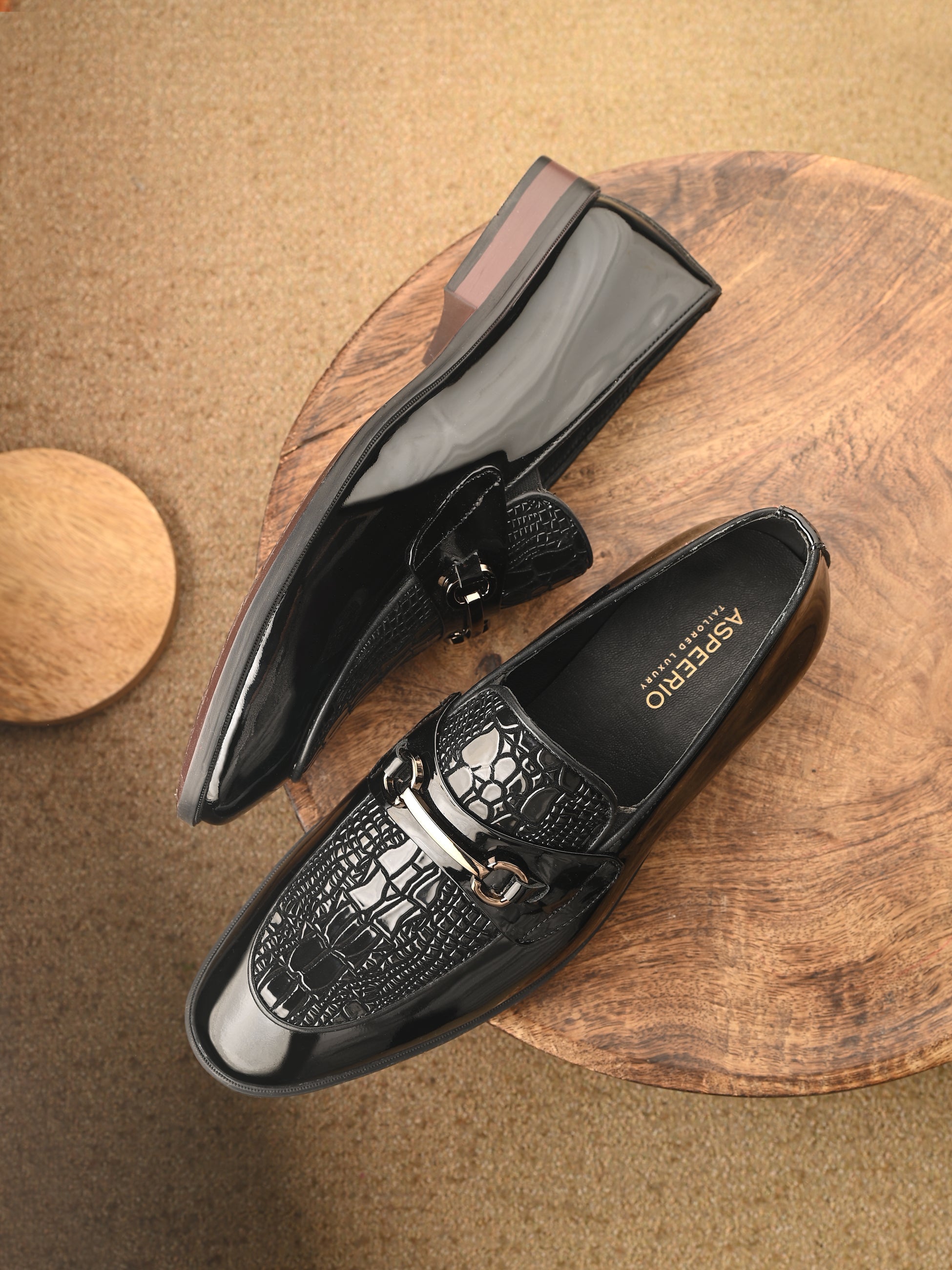 Egoss Shoes Titanium Party Loafers by Aspeerio - view 2