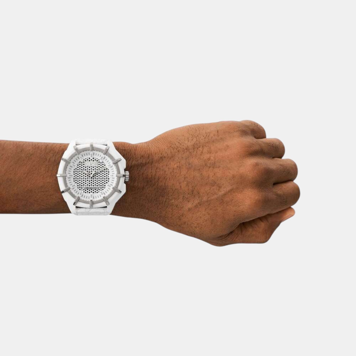 Diesel Framed Men Solar White Dial Analog Plastic Watch DZ4664 - view 4