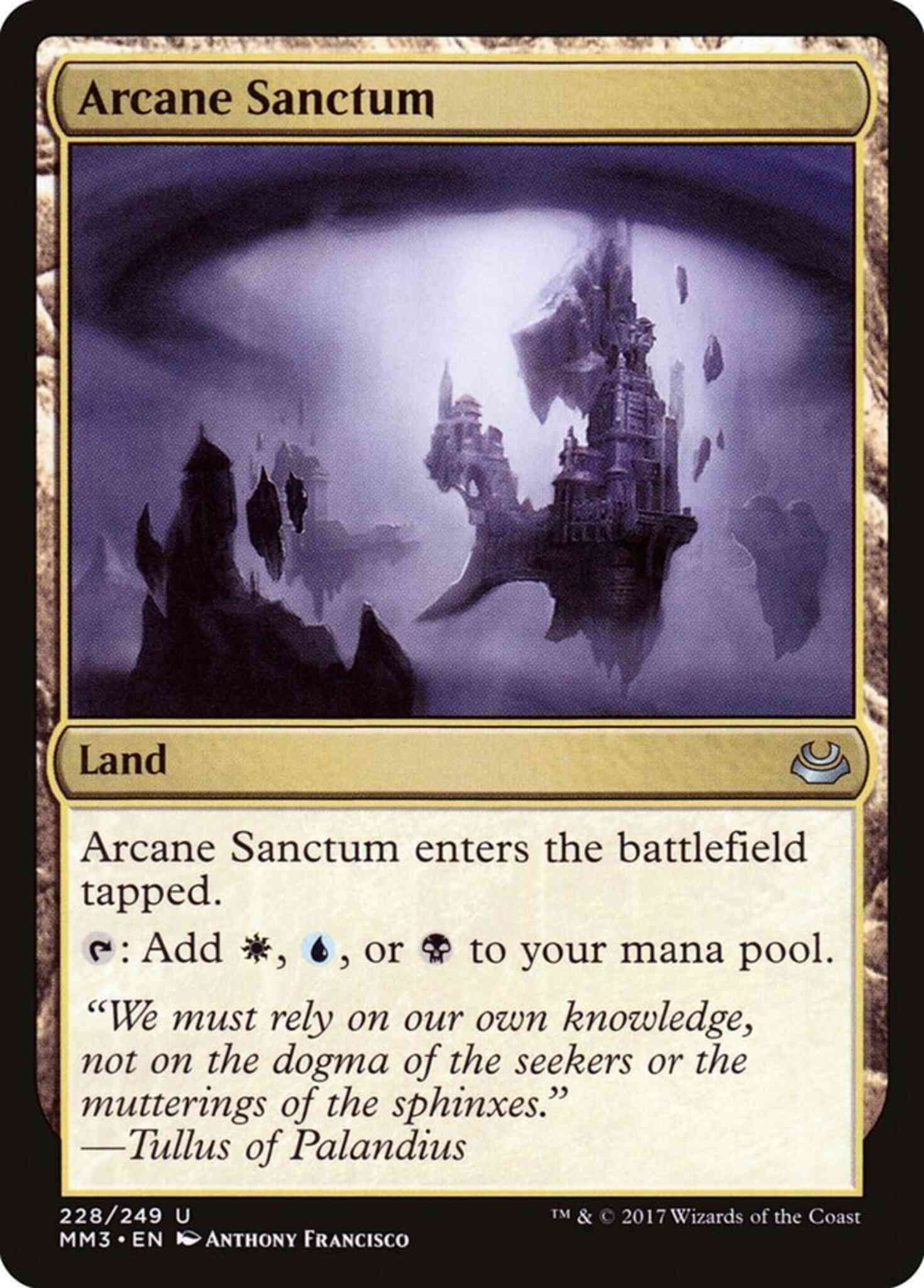 Arcane sanctum 228 – Magic Arcane Sanctum [228] [Modern Masters 2017] [Non-Foil]