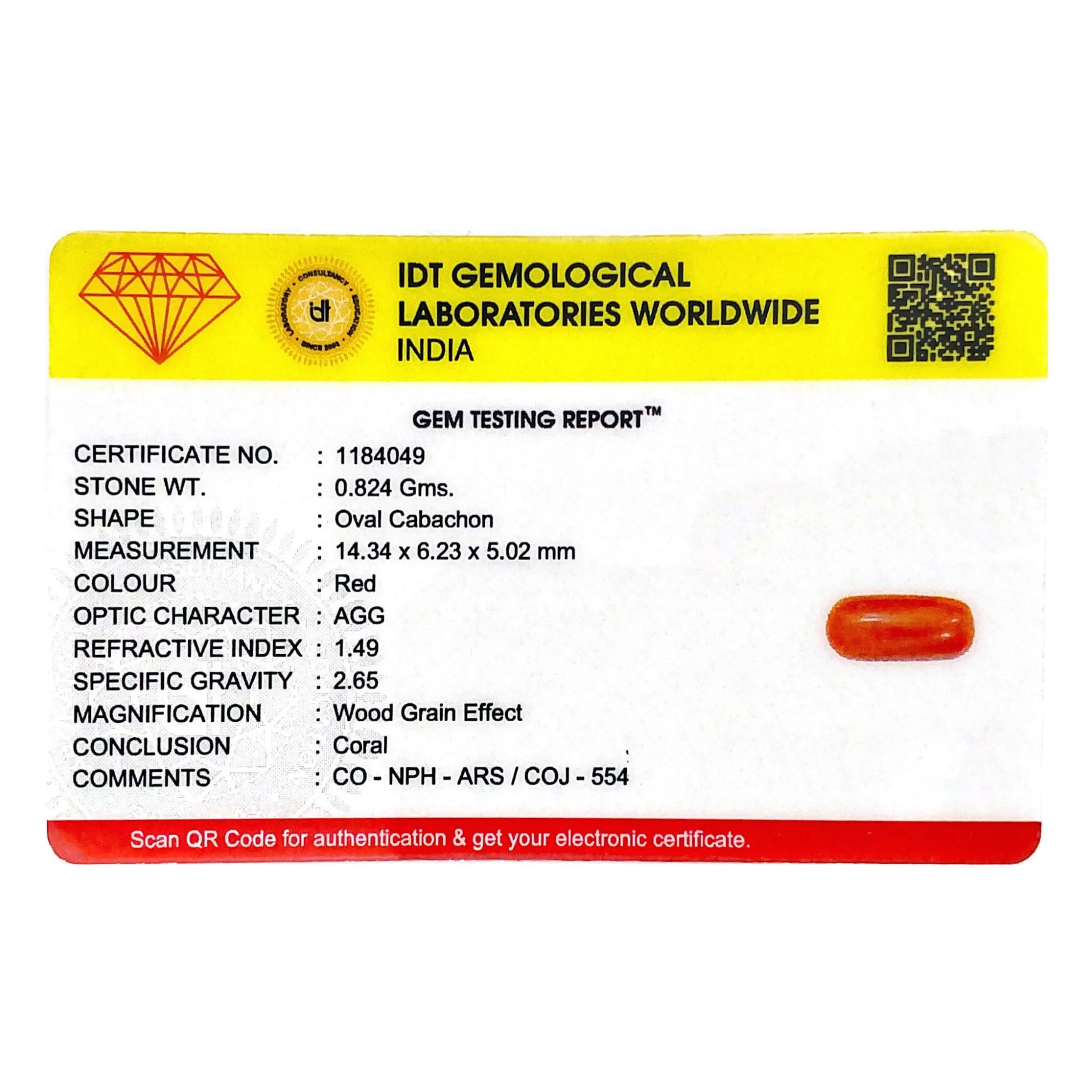 Pramogh Red Coral - 4.12 Carat - view 4