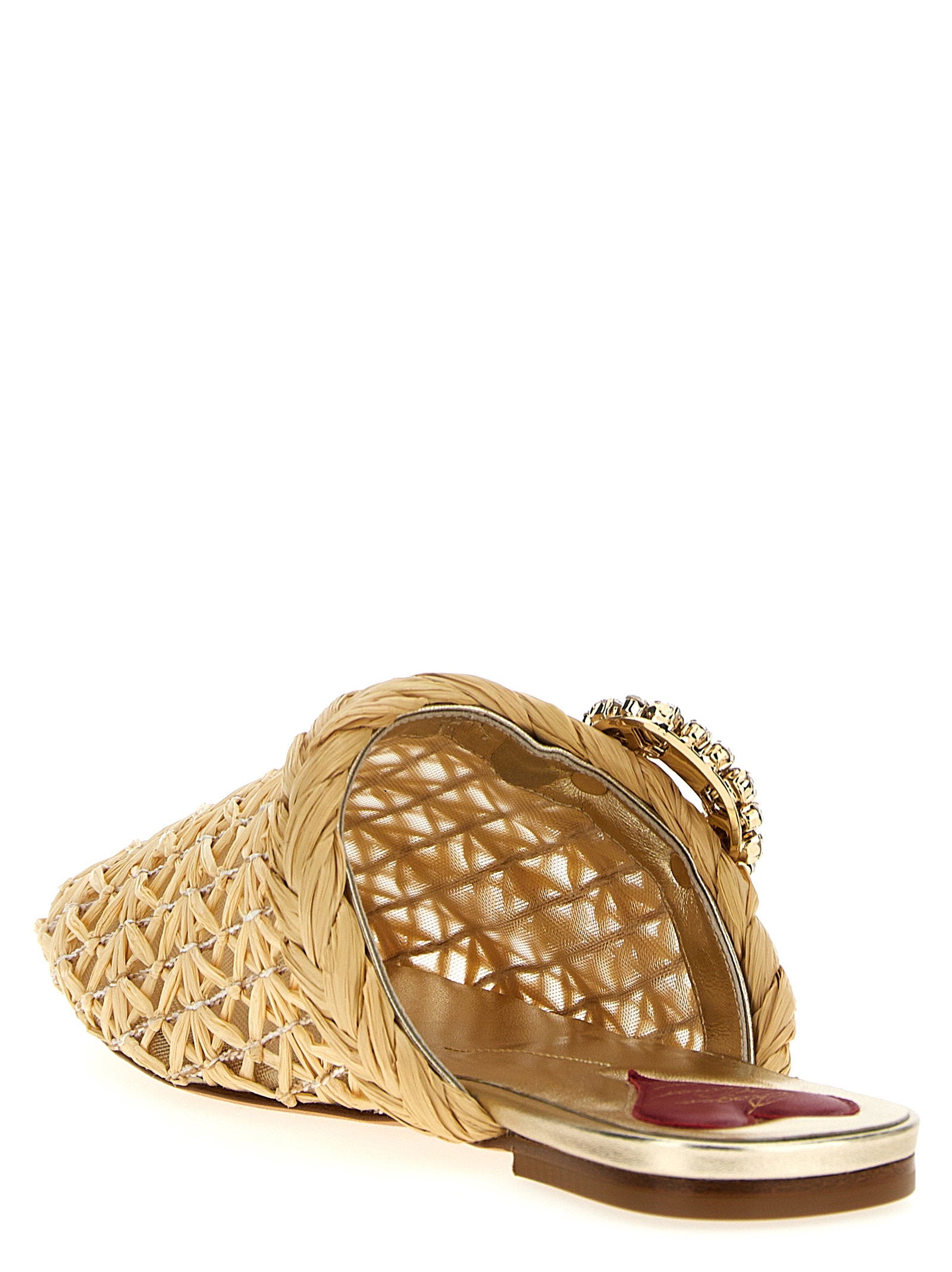 Roger Vivier Bab Viv Mules – 100% raffia - view 3