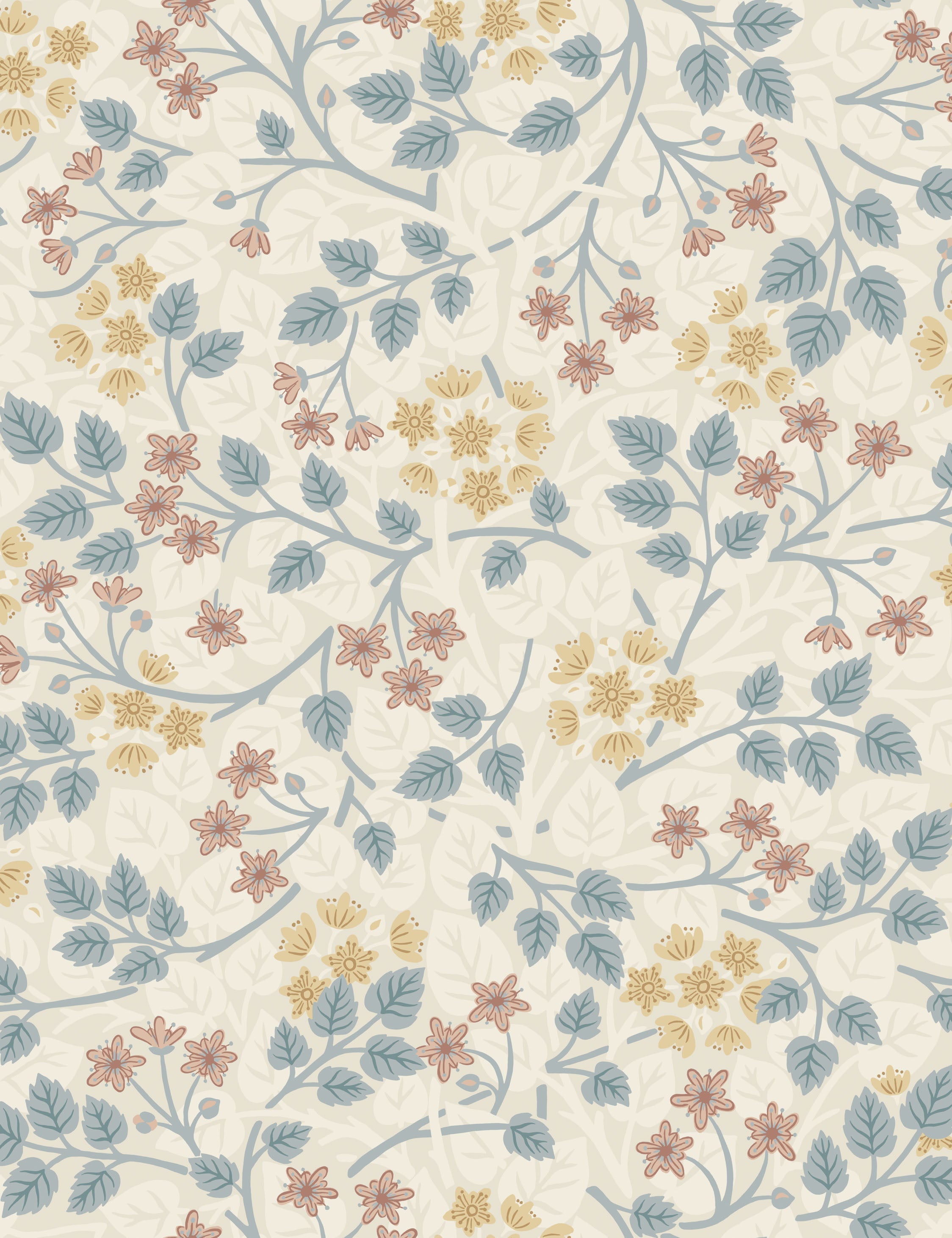 Lulu and Georgia Silver Lime Wallpaper by Sanderson - view 6