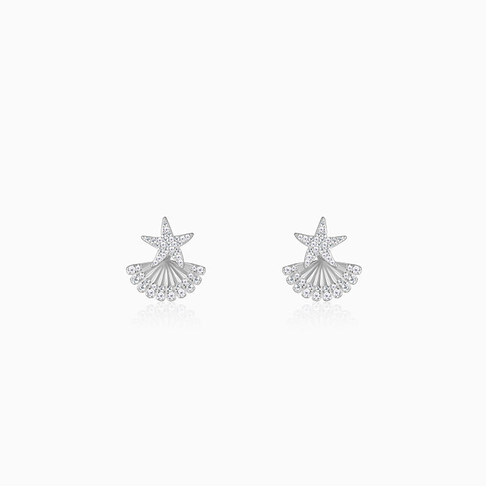 GIVA Jewellery Silver Twinkling Star Earrings