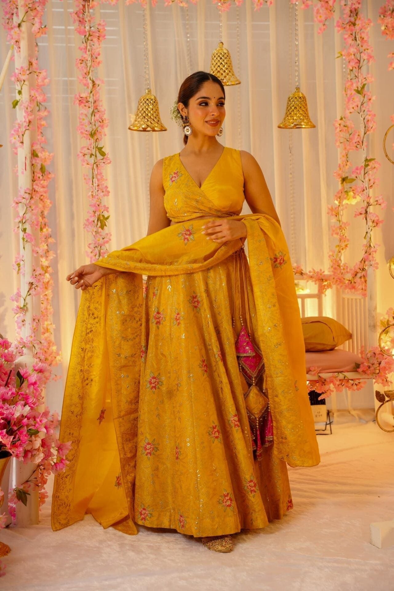 Idaho-o Golden dawn elegance lehenga set – Women's - view 2