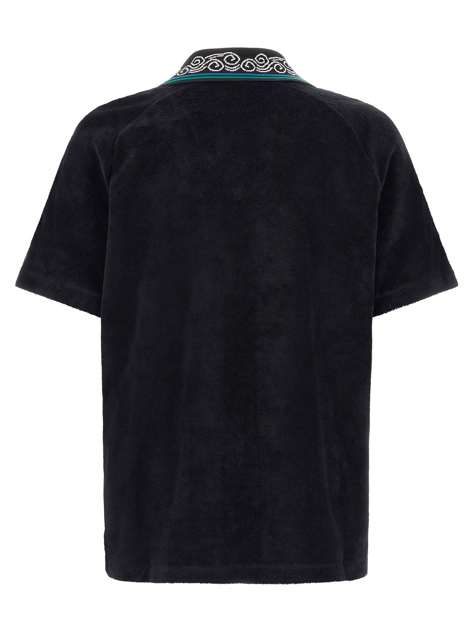 Casablanca Towelling Jacquard Polo Shirt – 100% cotton - view 2