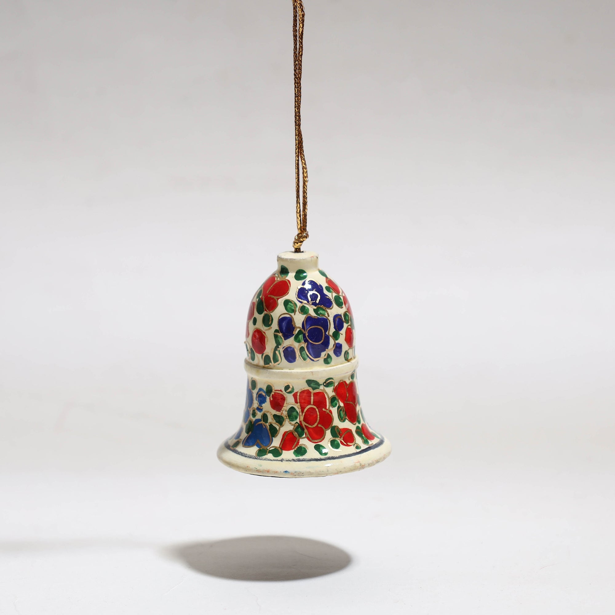 ZAHID HUSSAIN BHAT Bell - Kashmir Handpainted Christmas Decor Ornament 02 - view 2