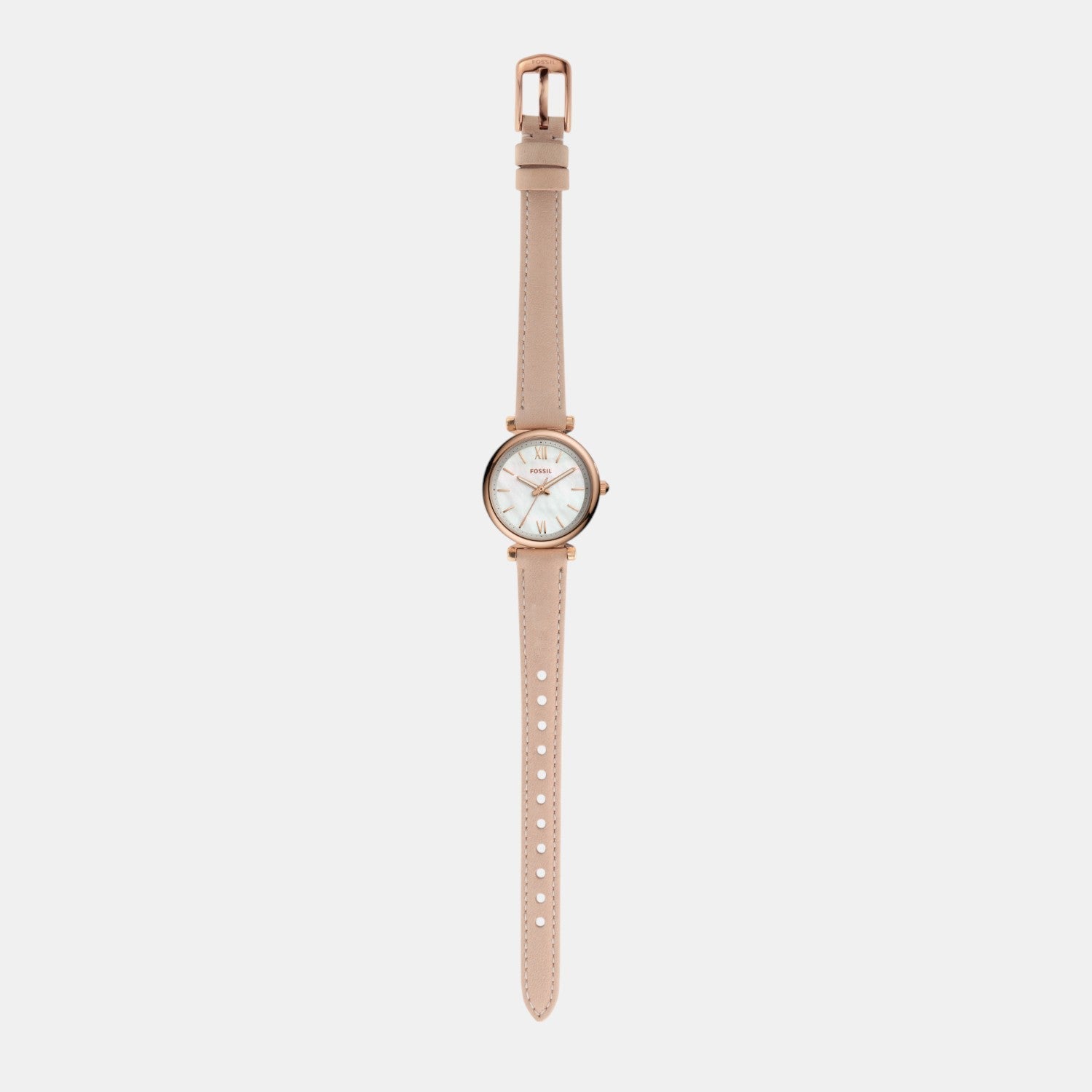 Fossil Carlie Women Quartz White Mother Of Pearl Dial Analog Leather Watch ES4699 - view 4