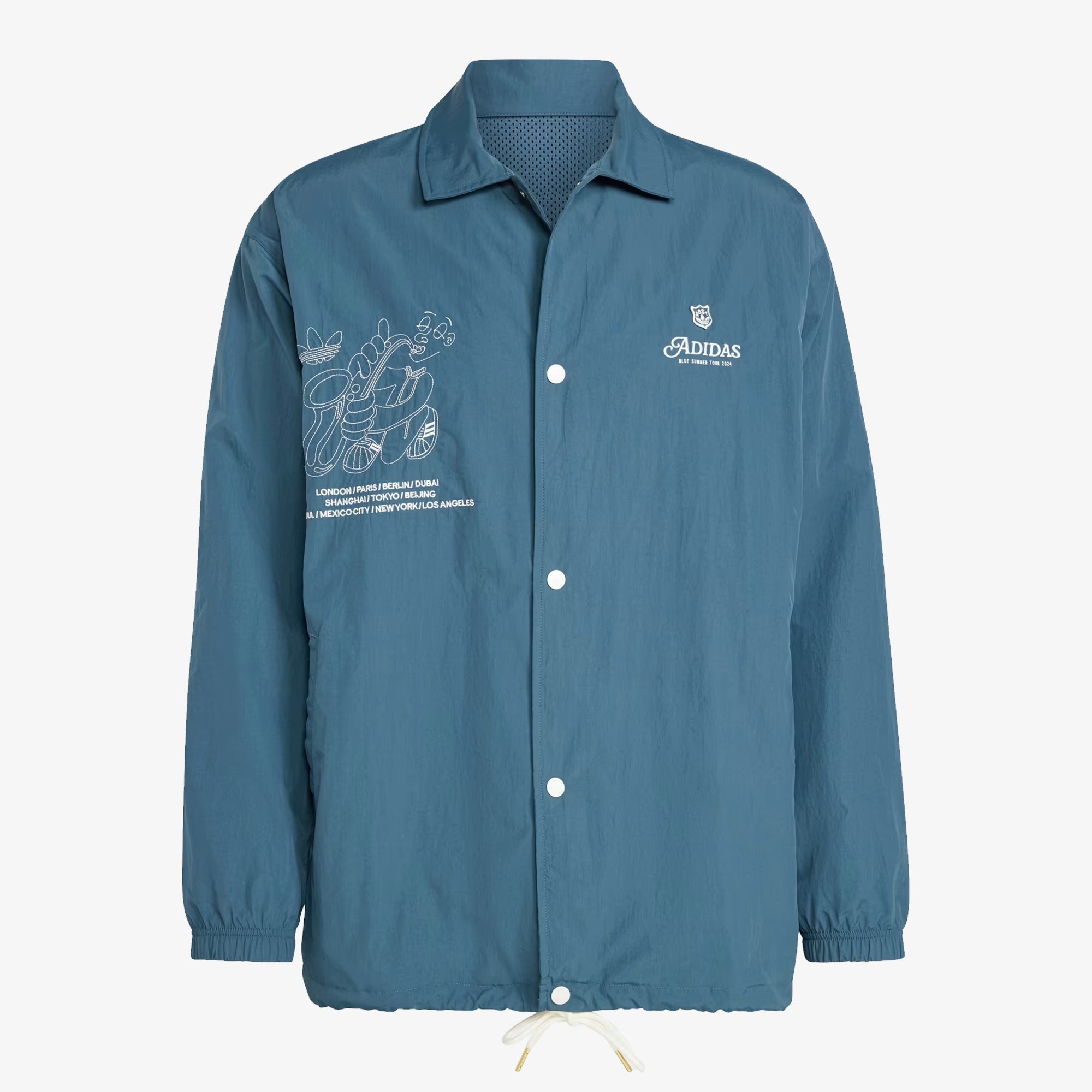 Adidas Originals | LEISURE COACH JACKET { BLUE - view 3