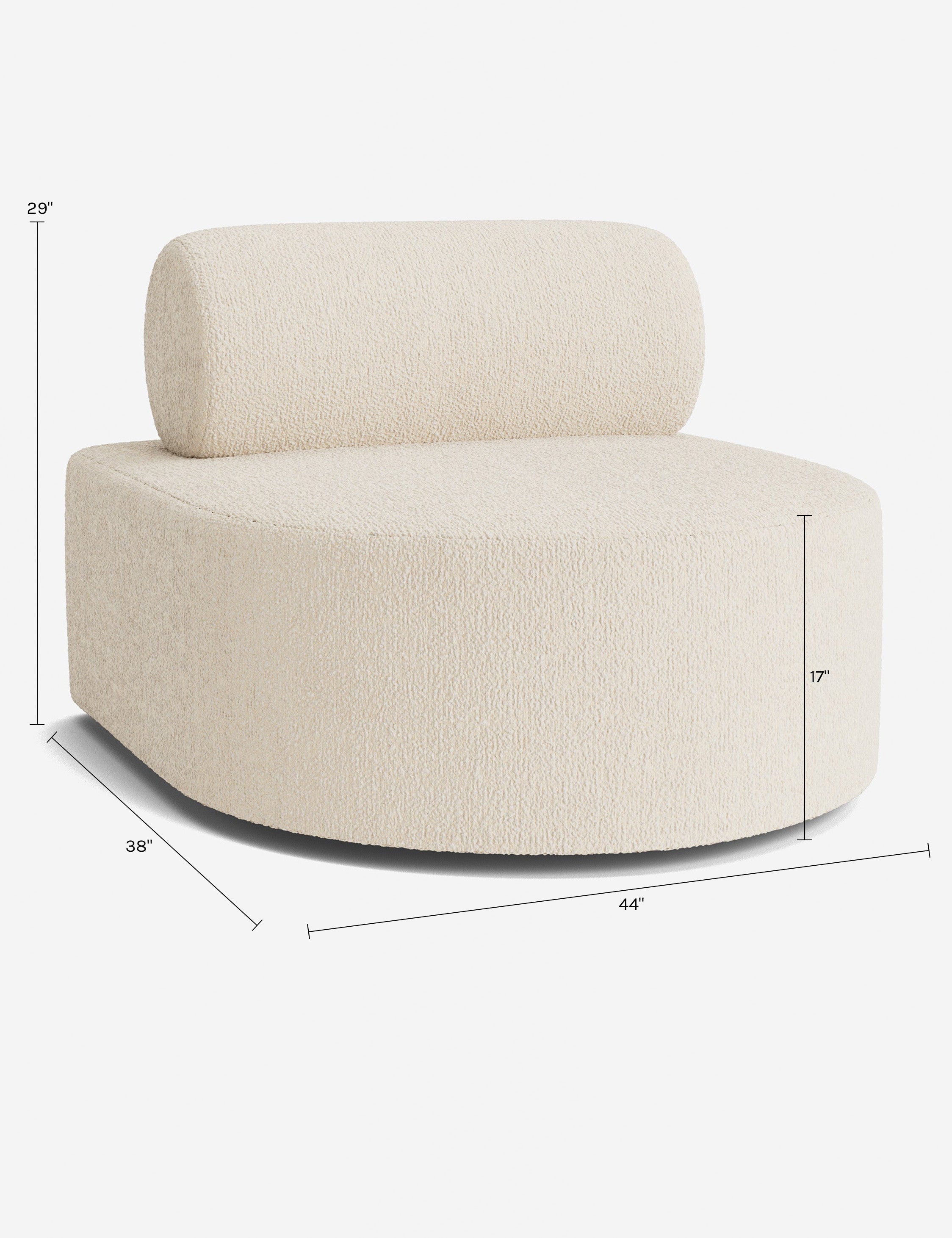 Lulu and Georgia Sloman Modular Armless Chaise - view 165