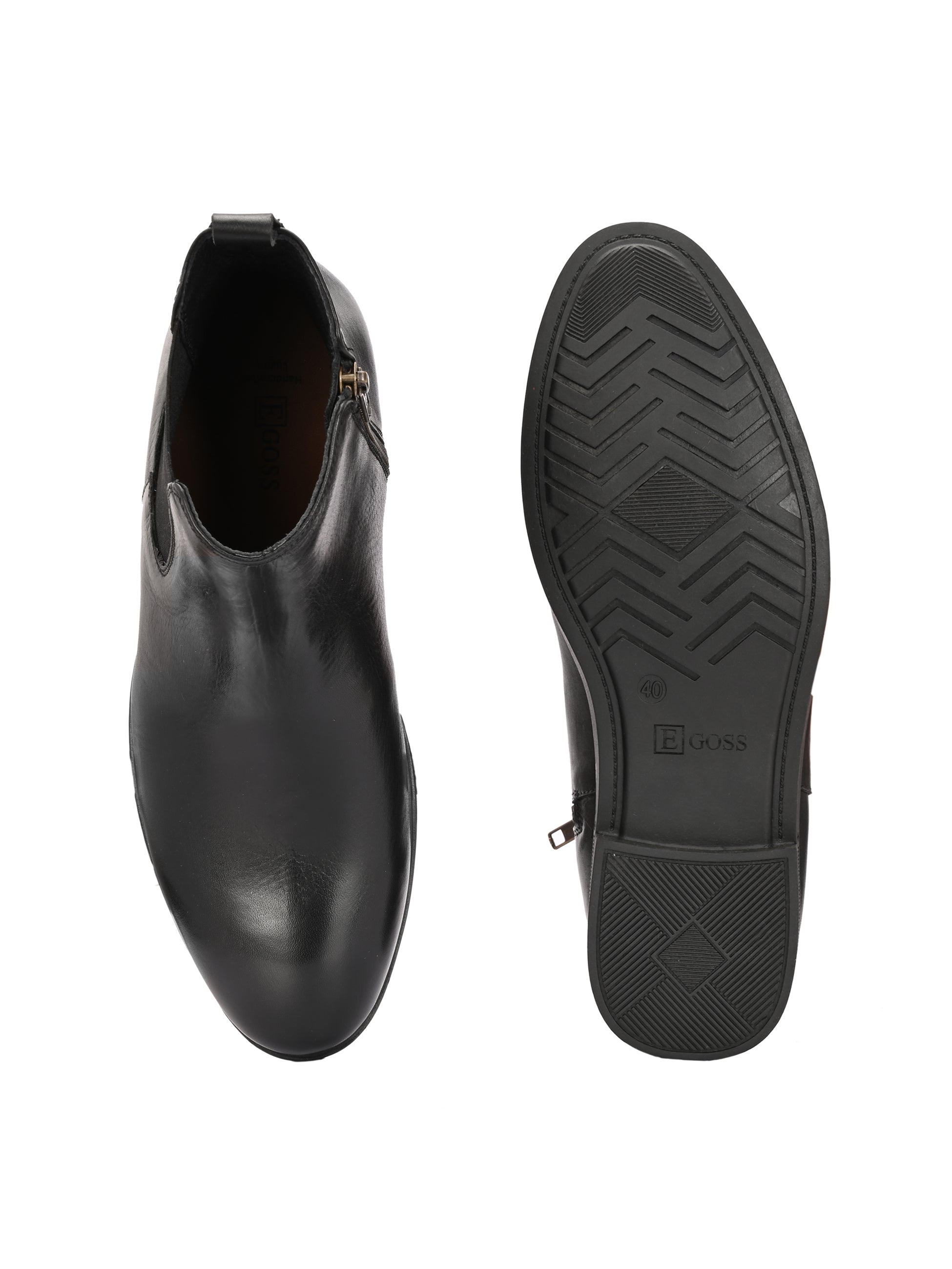 Egoss Shoes Egoss Leather Chelsea Boots For Men - view 12