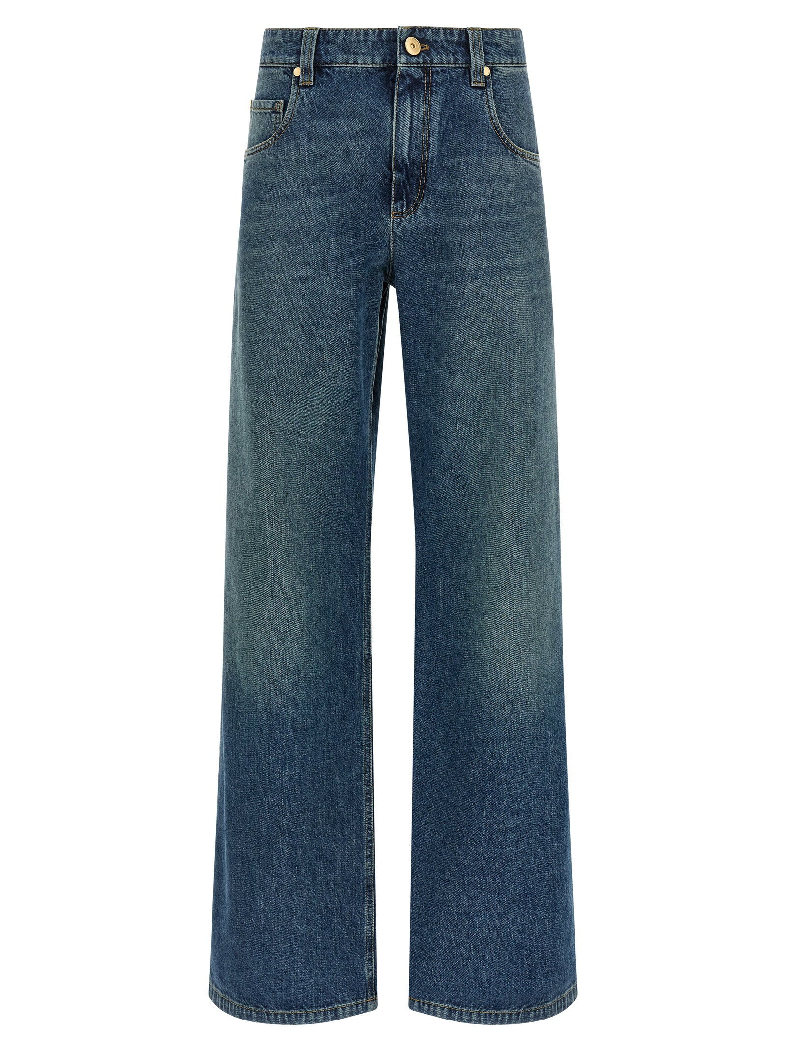 Brunello Cucinelli Stonewashed Denim Jeans – 100% cotton