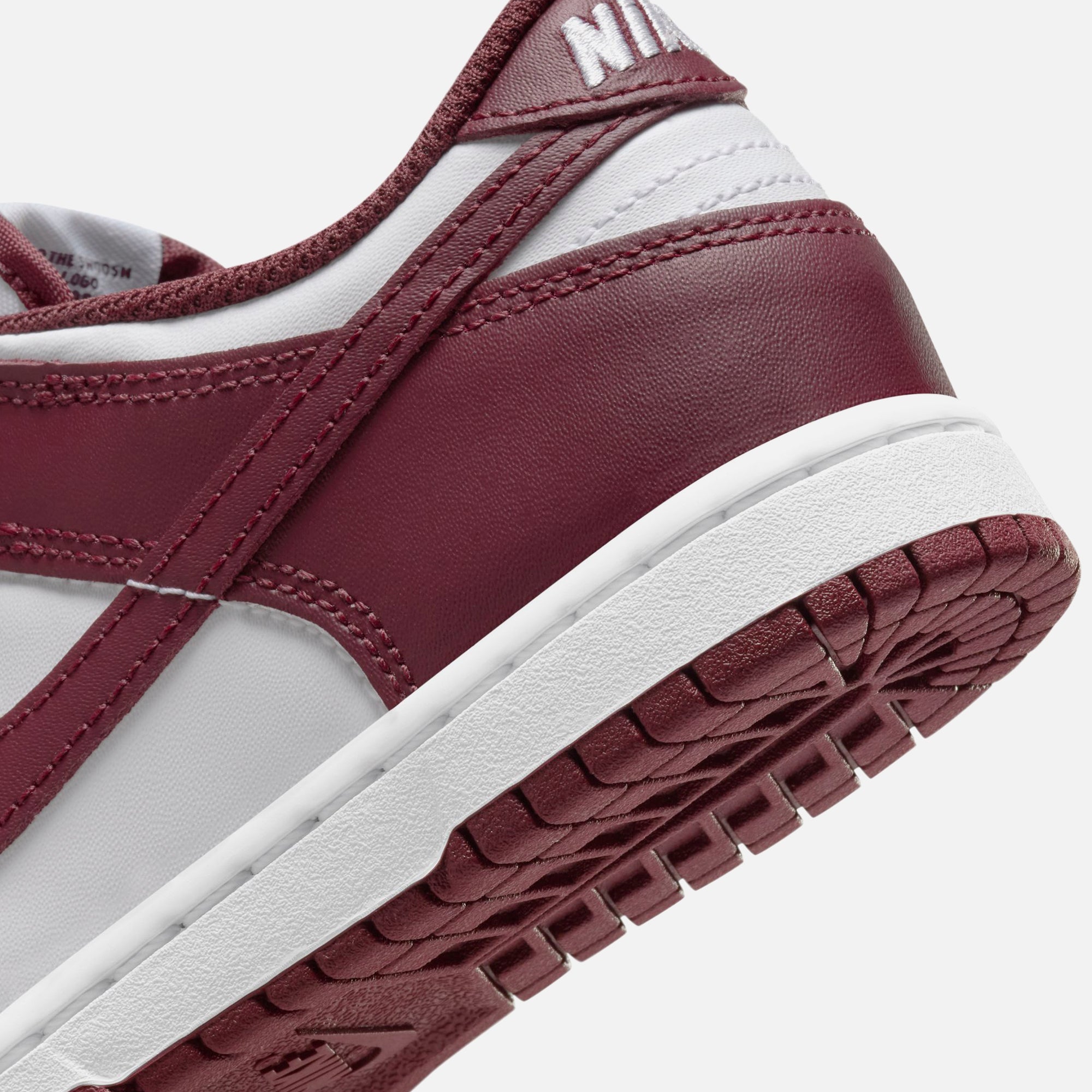 Nike PS Dunk Low - White / Redwood / Gym Red - view 7