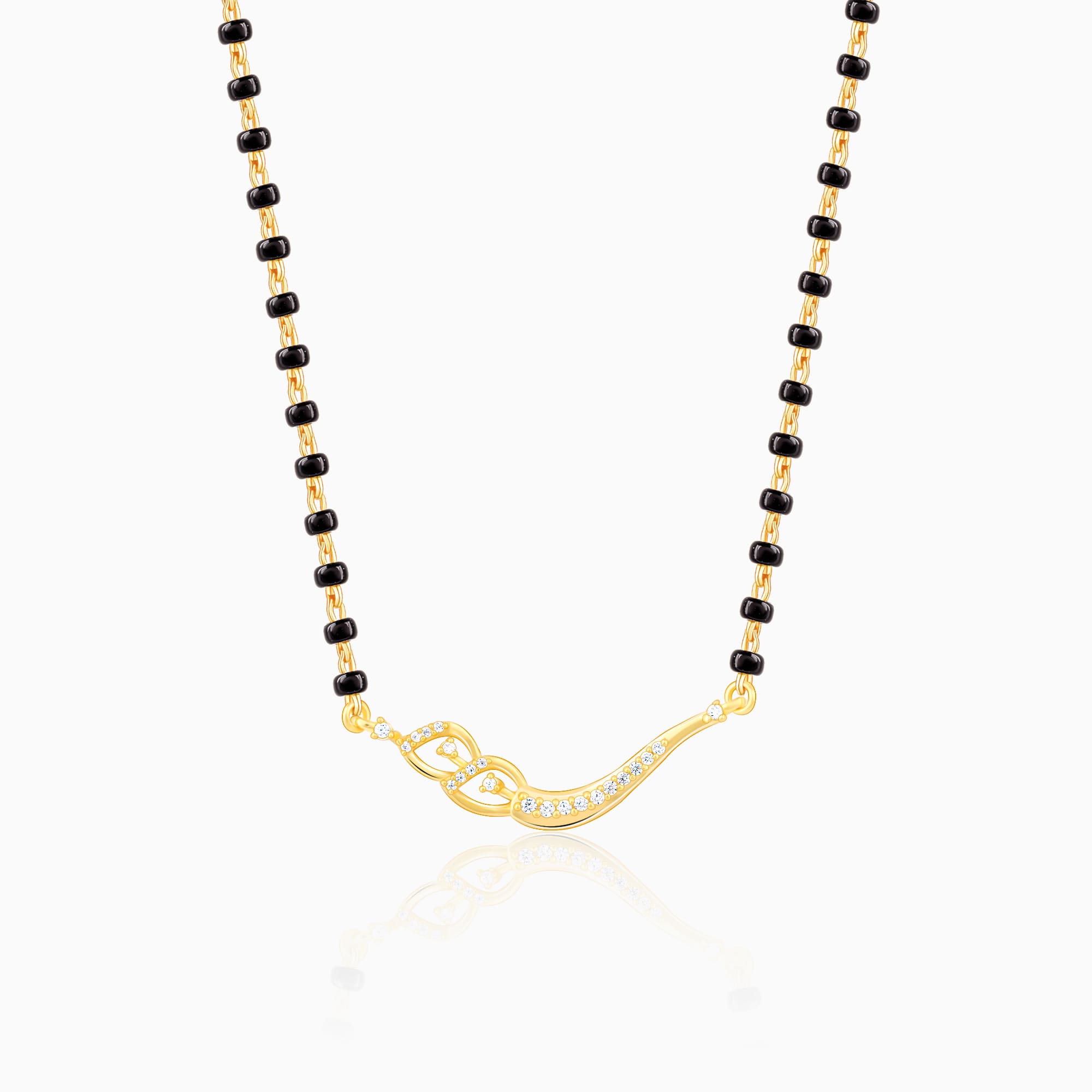 GIVA Jewellery Golden Match Made In Heaven Mangalsutra