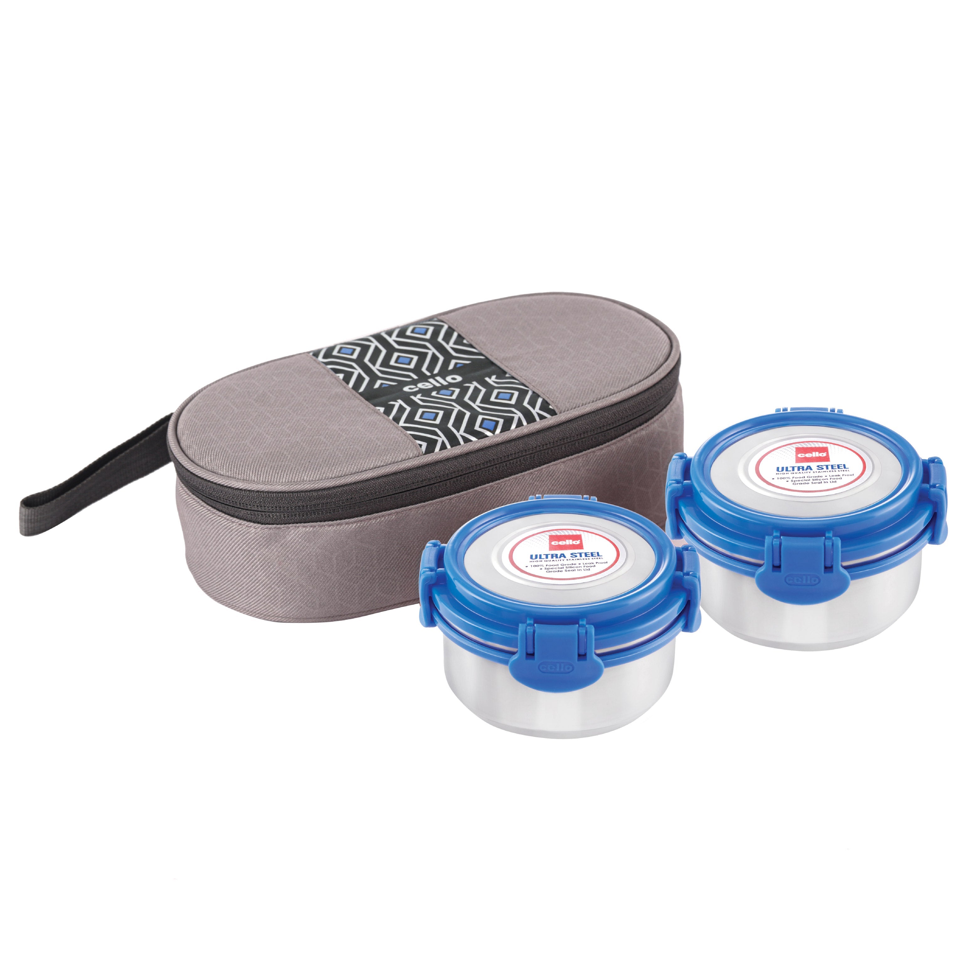 Cello MF Ultra Stainless Steel Lunch Box with Jacket, Set of 2 - view 4