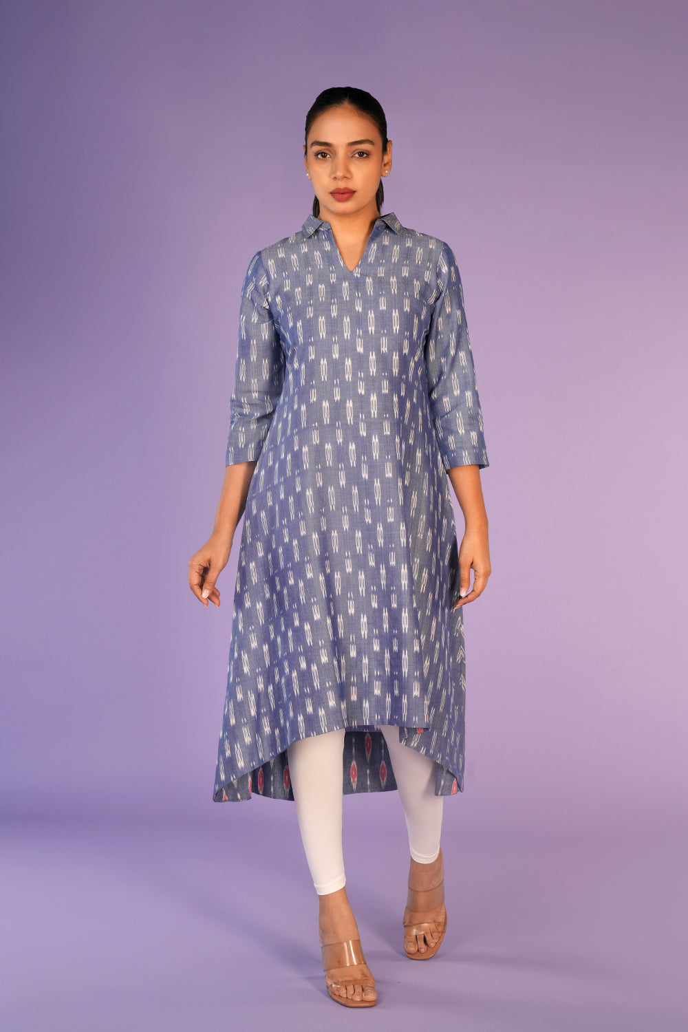 Kalanjali Ethnics Cotton Pochampally Ikat Kurta