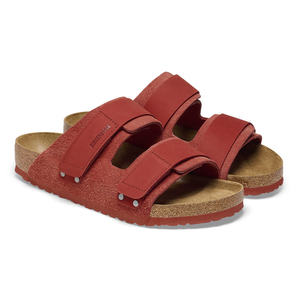 Birkenstock Uji Nubuck Suede Leather – Red Red/Sienna Red - view 2