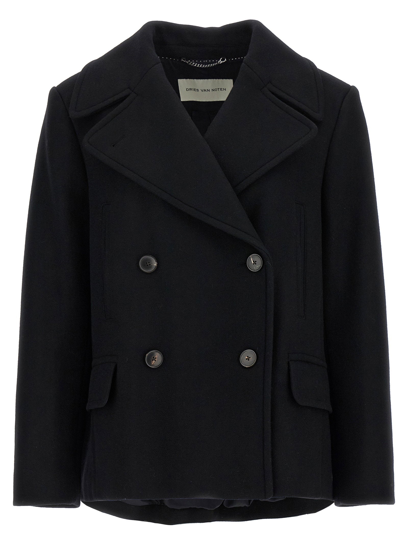 Dries Van Noten Vafel Coat – 70% wool, 30% polyamide