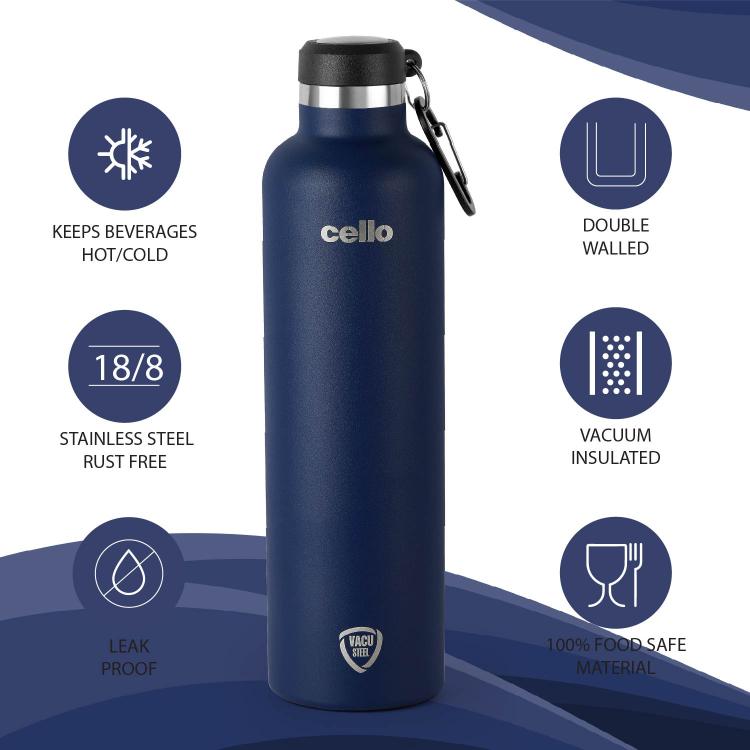Cello Duro Hector Flask, Vacusteel Water Bottle - view 34