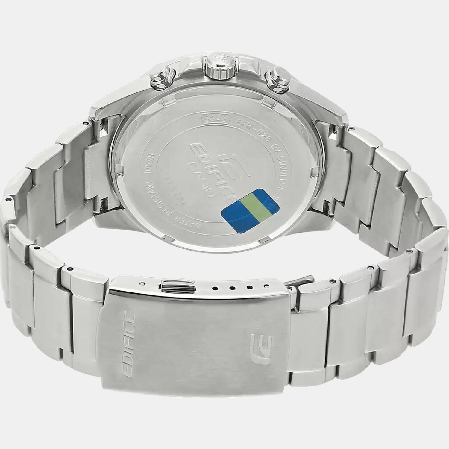 Casio Edifice Men Quartz White Dial Chronograph Stainless Steel Watch EX095 - view 5