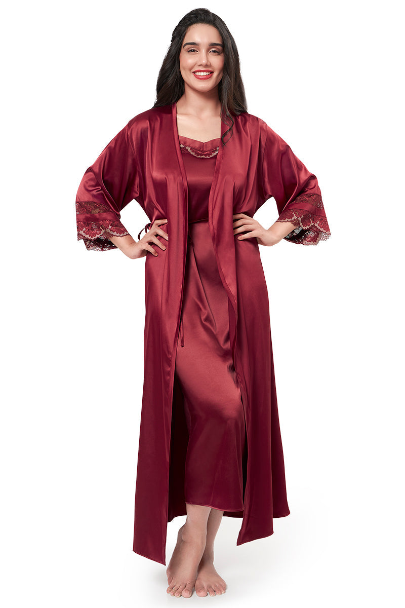 Amante Eternal Bliss Robe - Red Berry