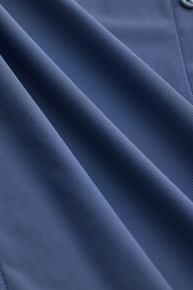 SNITCH Blue Stretchable Slim Fit Shirt - view 9