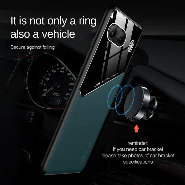 OnePlus Nord 4 Vintage Leather Magnetic Holder Case - view 3
