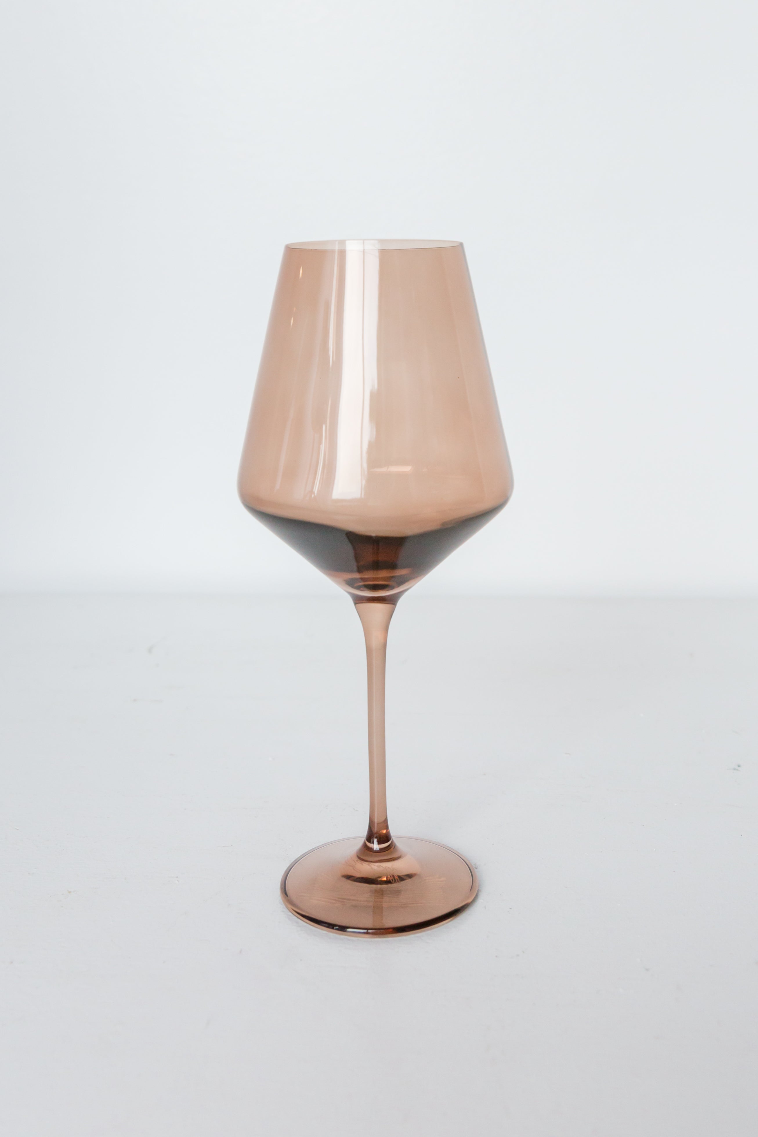 RH Signature Co. Estelle Colored Wine Stemware - Set of 6 {Mocha Mousse (Our Amber Smoke)} - view 3