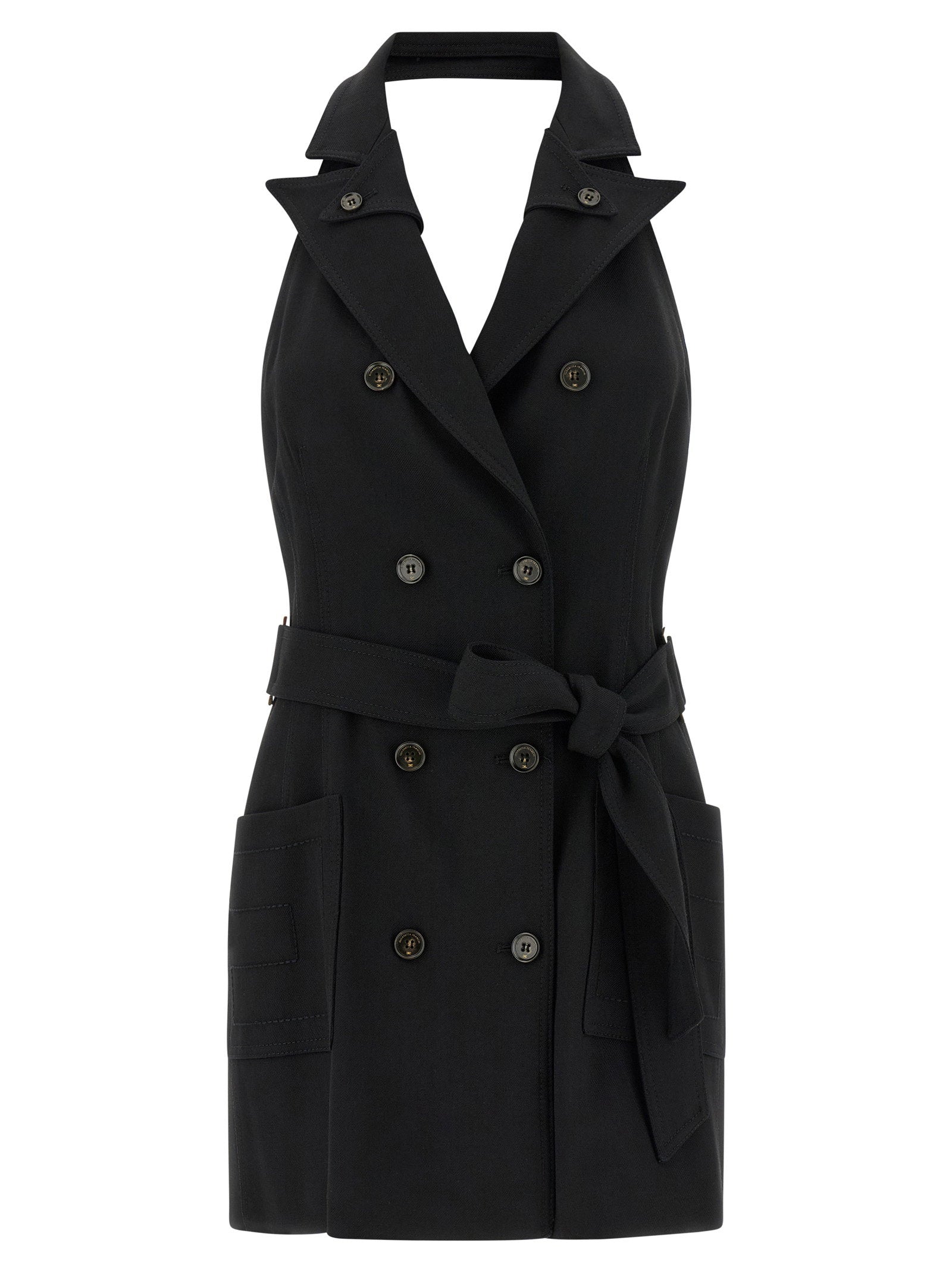 Elisabetta Franchi Vest Dress – 98% viscose, 2% elastane