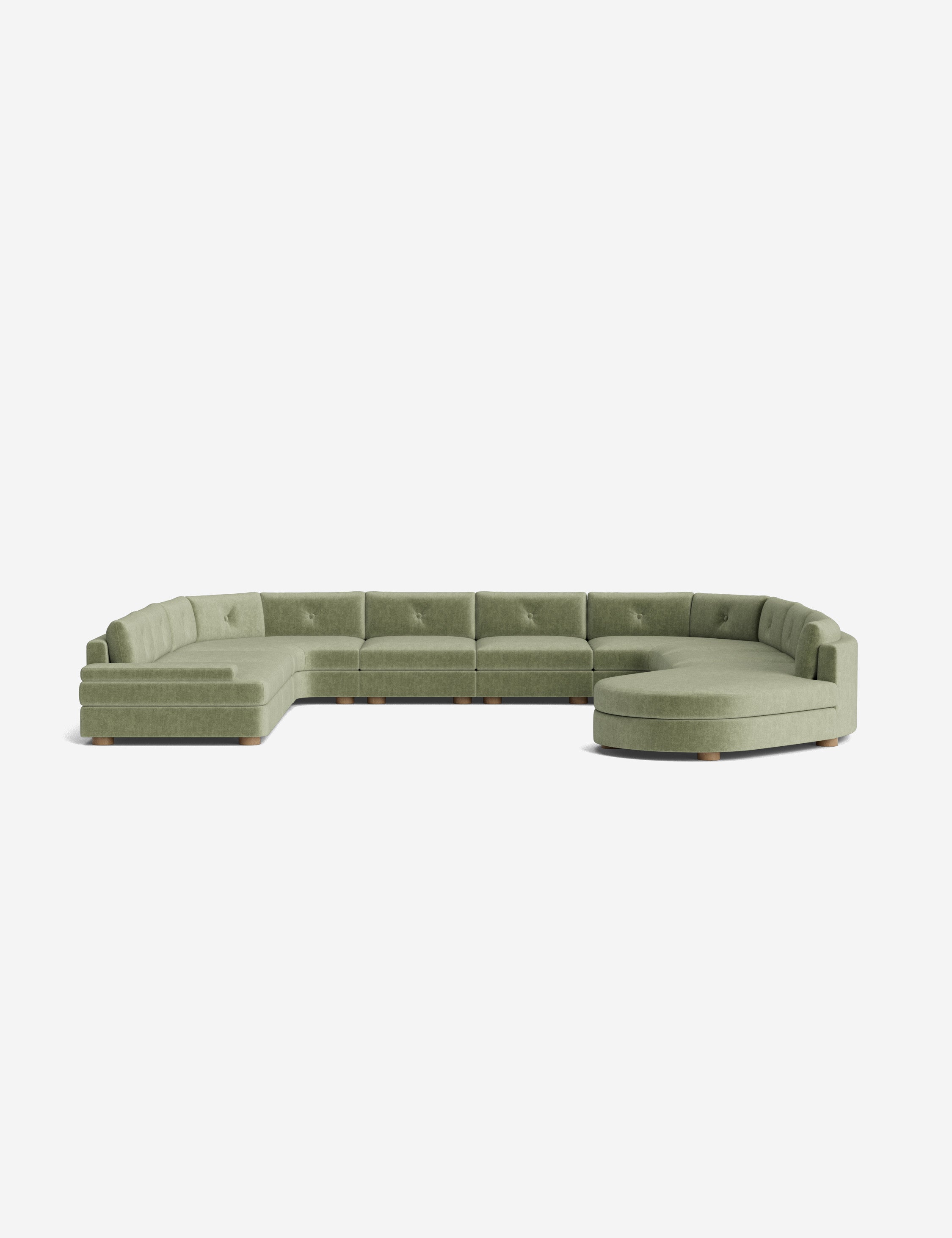 Lulu and Georgia Hill Modular U-Shaped Sectional Sofa - view 12