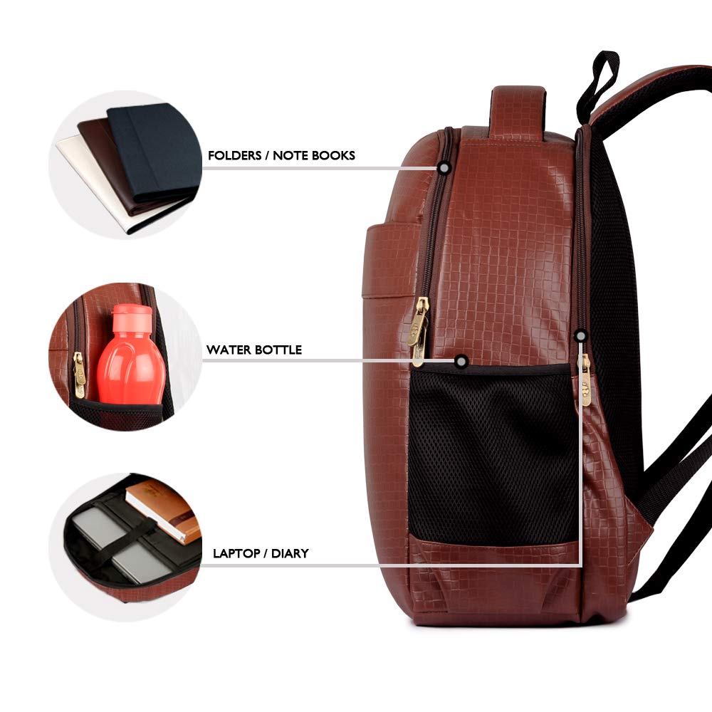 THE CLOWNFISH Rodimus 31 liters Backpack for Men | Laptop Bag | College Bag | 15.6 inch Laptop Bag |14 inch Laptop Bag (Caramel) - view 4