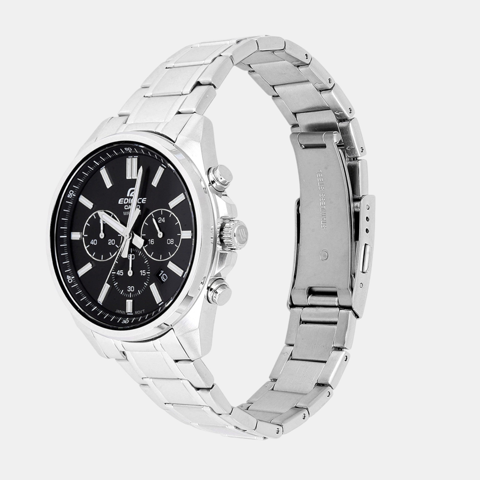 Casio Edifice Men Quartz Black Dial Analog Stainless Steel Watch ED596 - view 2