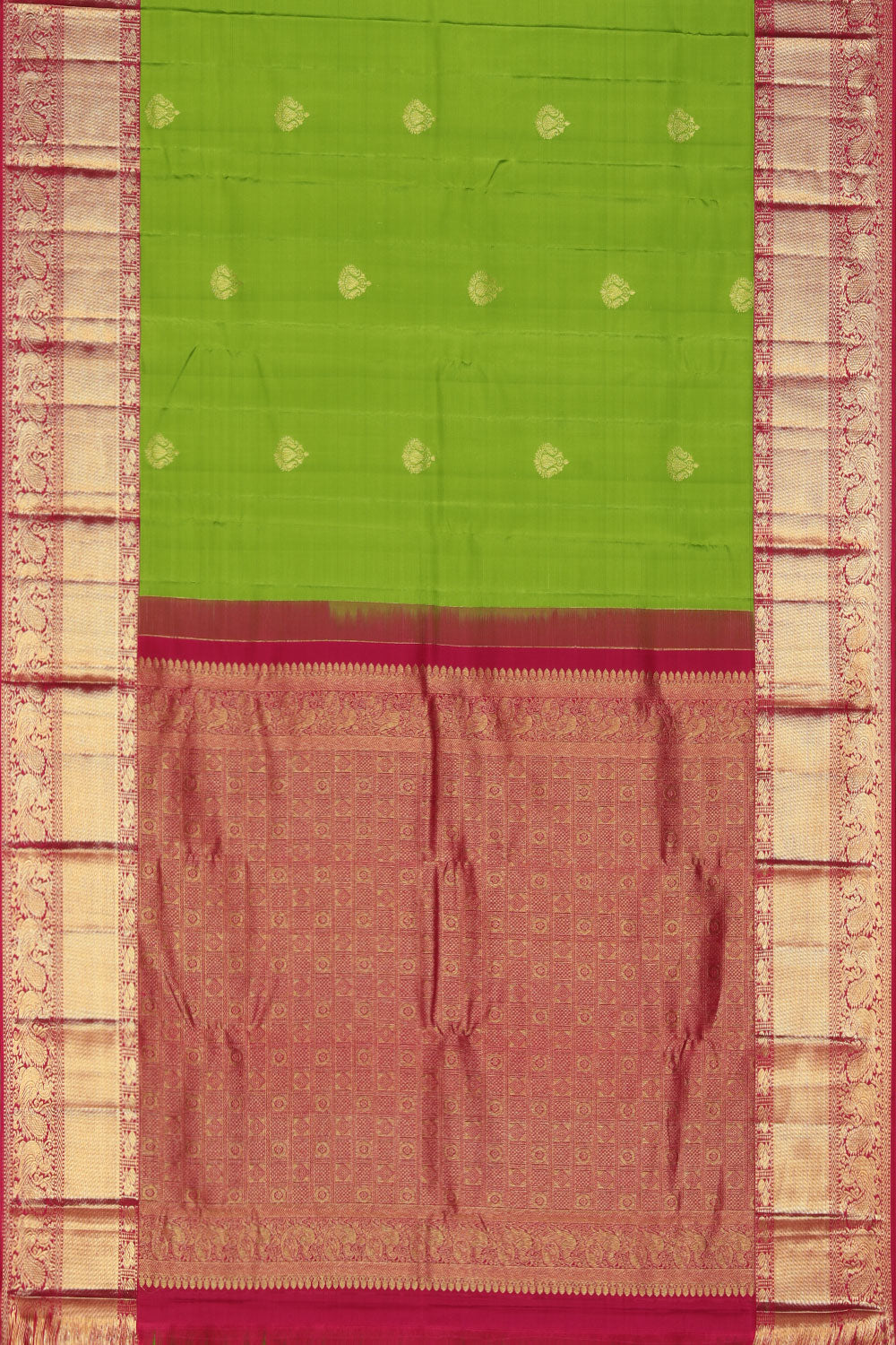 Kalanjali Gorgeous Green Saree – Women's - view 3