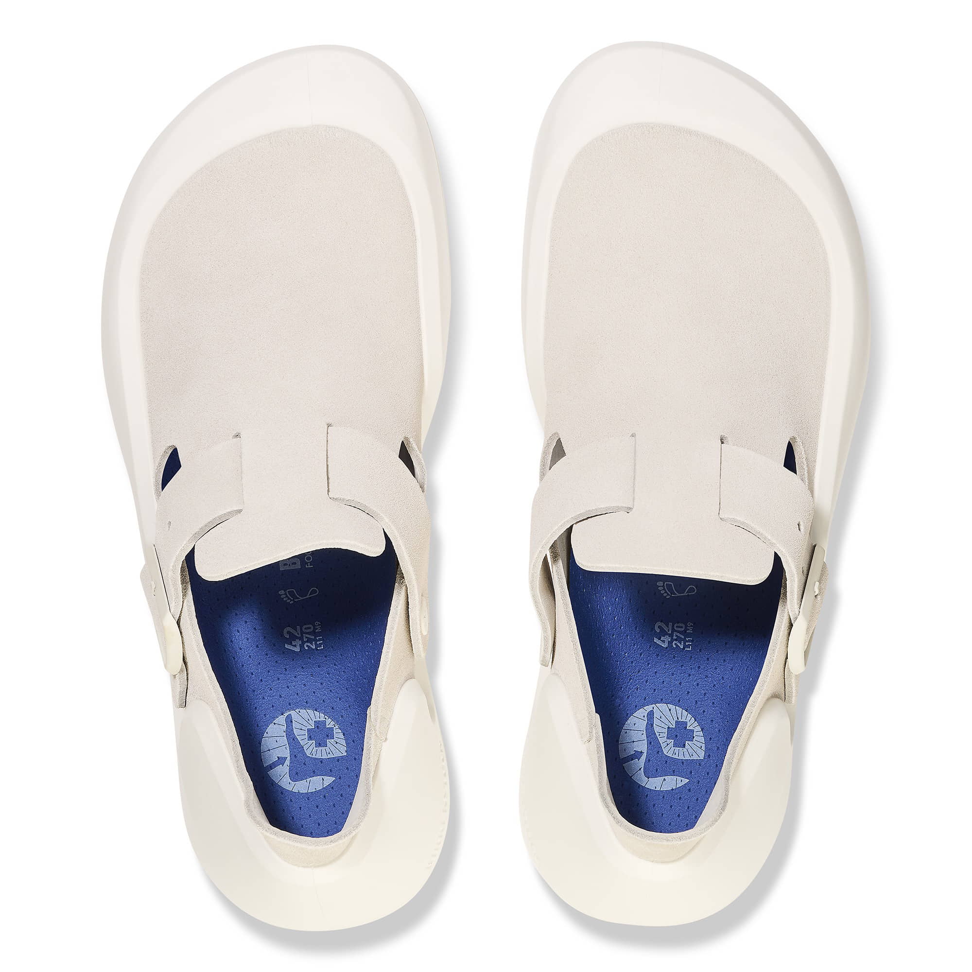 Birkenstock Reykjavik Nubuck Leather – White White/Antique White - view 2